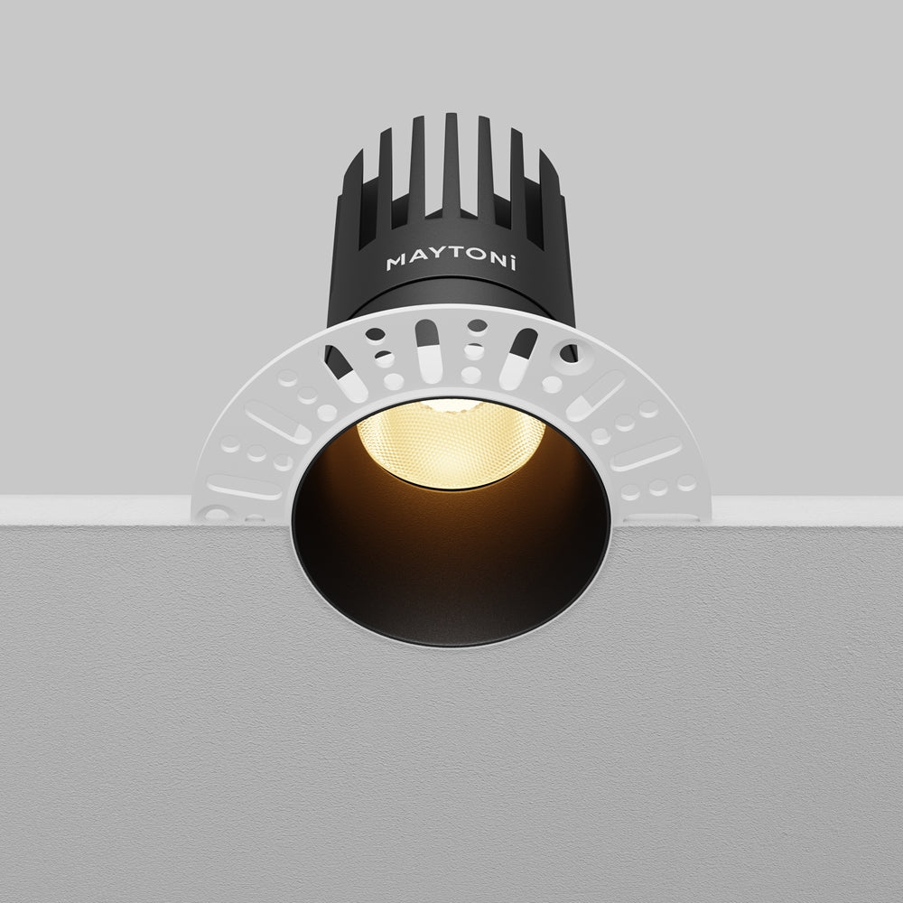 Maytoni downlight Dip LED 50° вграден кръгъл осветител, черен