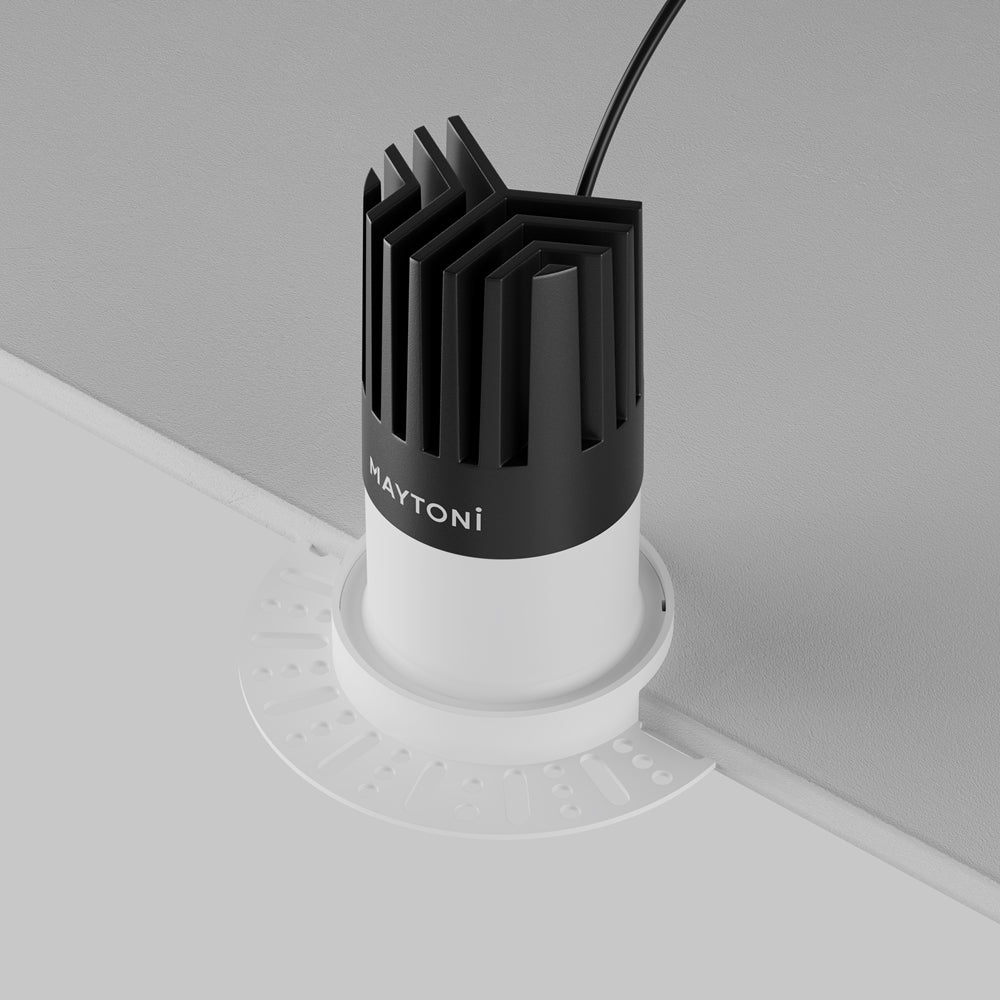 Maytoni downlight Dip LED 50° вграден кръгъл осветител, бял