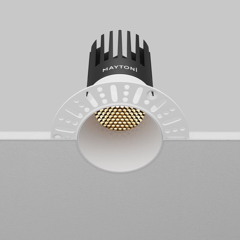Maytoni downlight Dip LED 50° вграден кръгъл осветител, бял