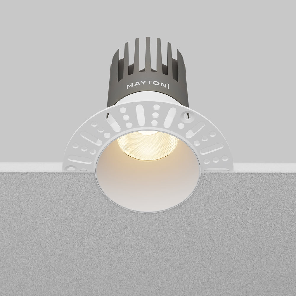 Maytoni downlight Dip LED 50° вграден кръгъл осветител, бял