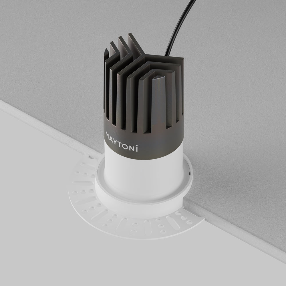 Maytoni downlight Dip LED 50° вграден кръгъл осветител, бял