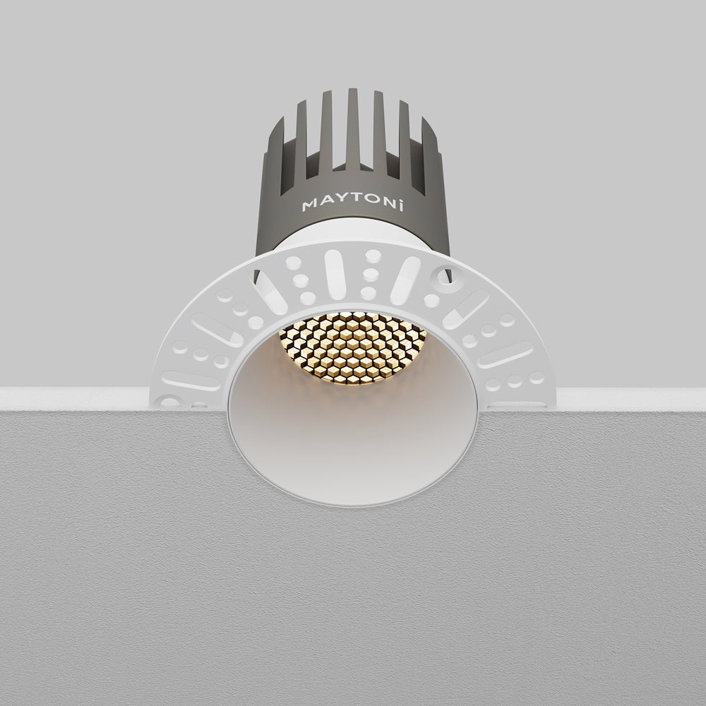 Maytoni downlight Dip LED 50° вграден кръгъл осветител, бял