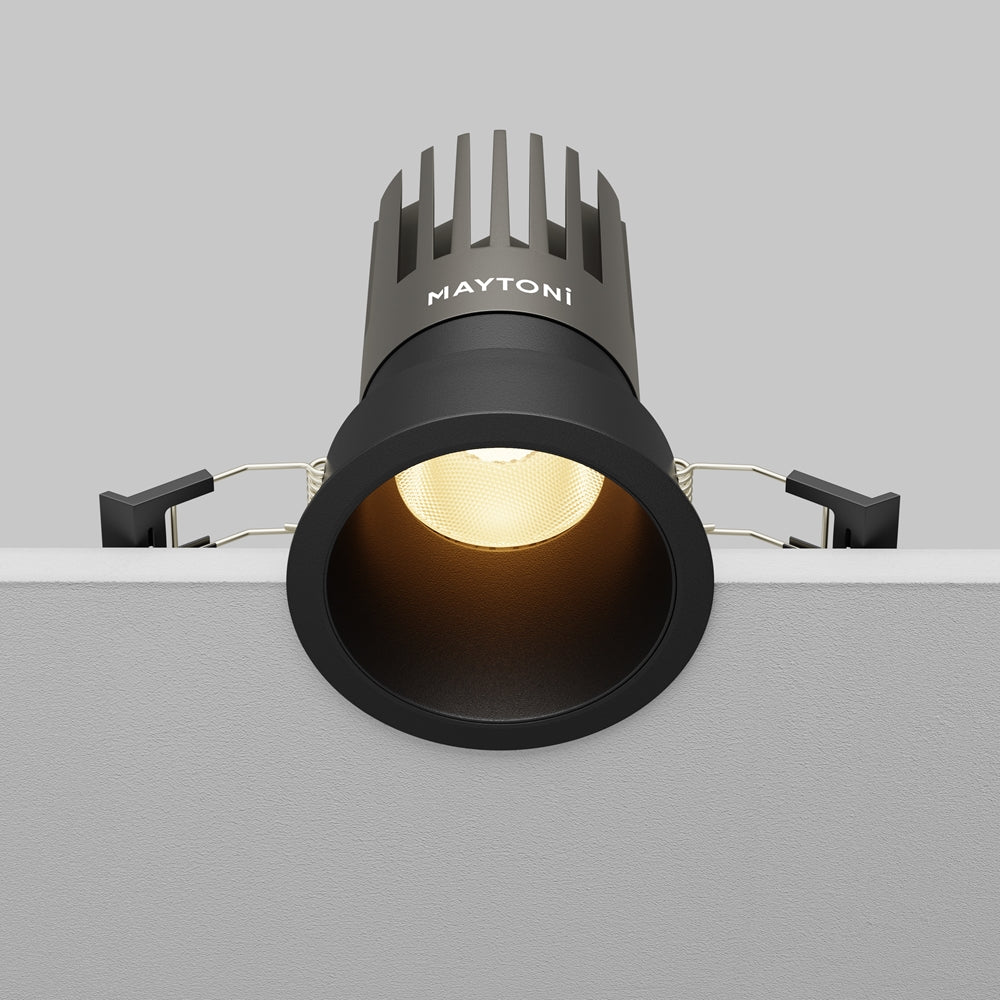 Maytoni downlight Dip LED 50° вграден кръгъл осветител, черен