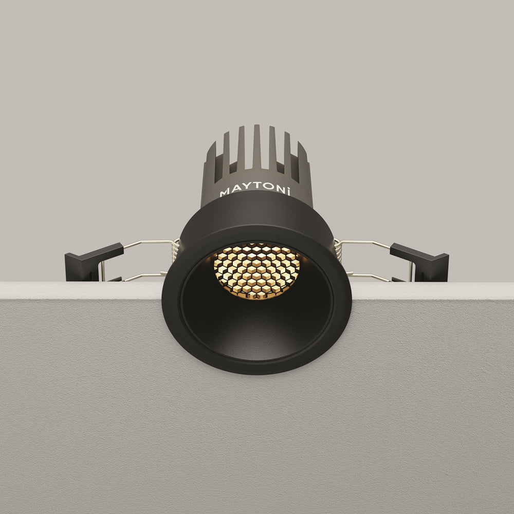 Maytoni downlight Dip LED 50° вграден кръгъл осветител, черен