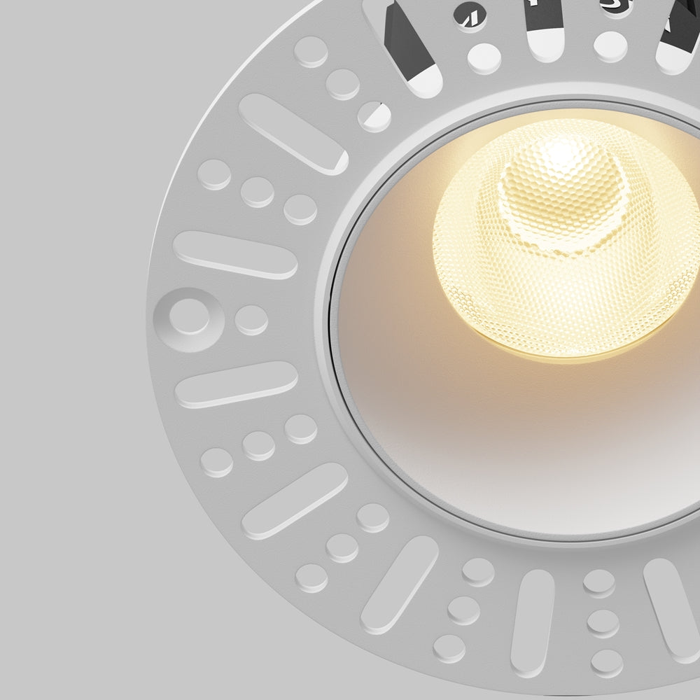 Maytoni downlight Dip LED 50° вграден кръгъл осветител, бял