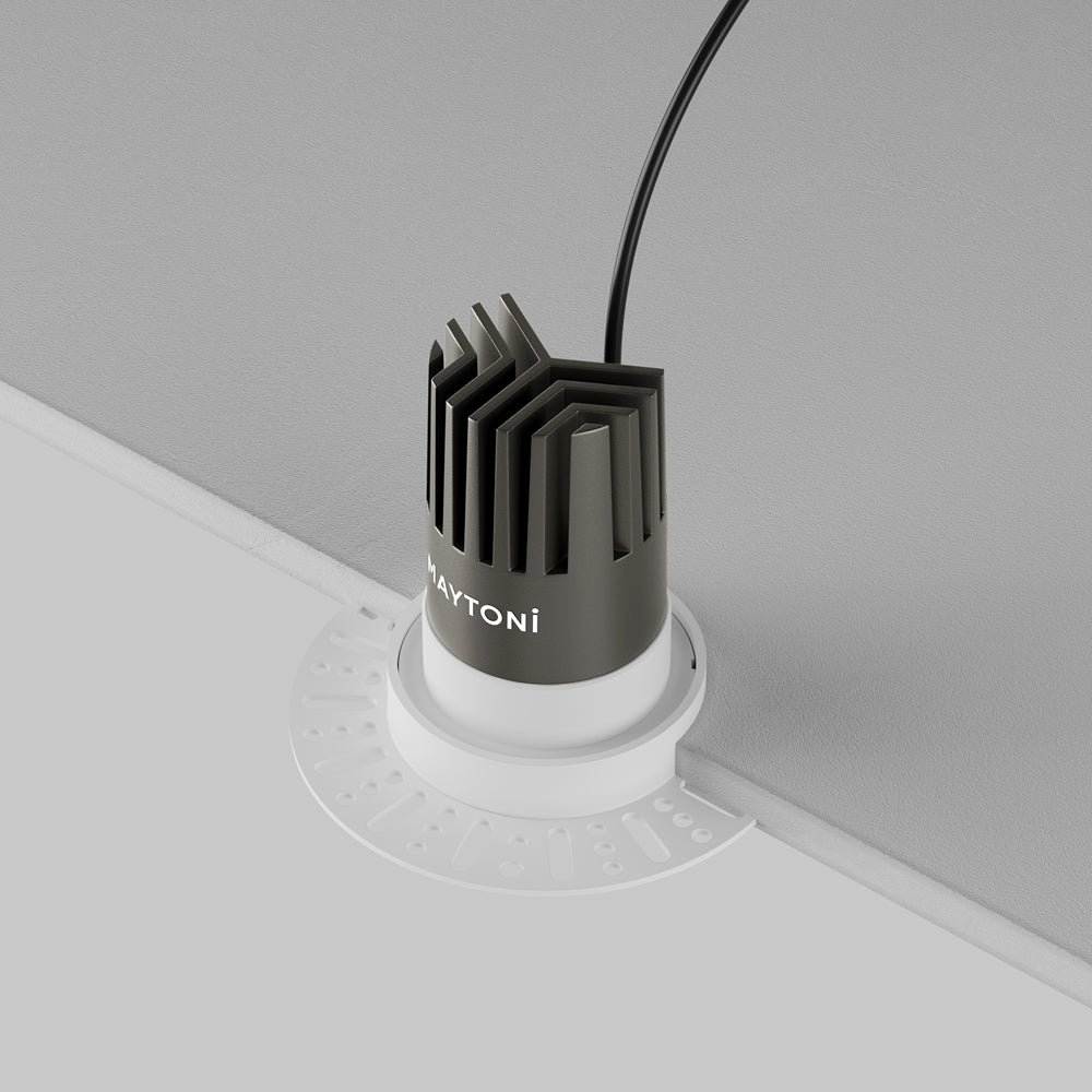 Maytoni downlight Dip LED 50° вграден кръгъл осветител, бял
