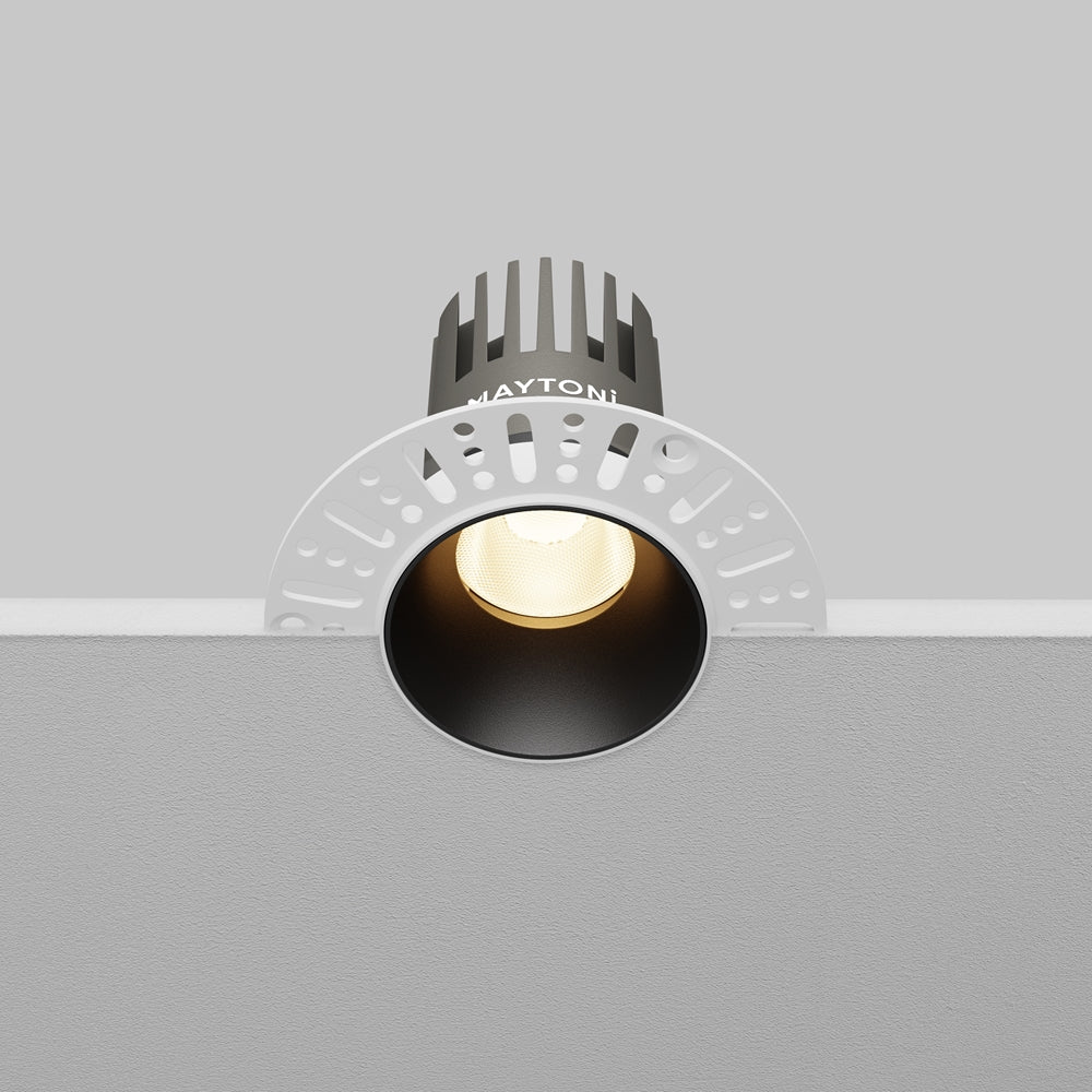 Maytoni downlight Dip LED 50° вграден кръгъл осветител, черен