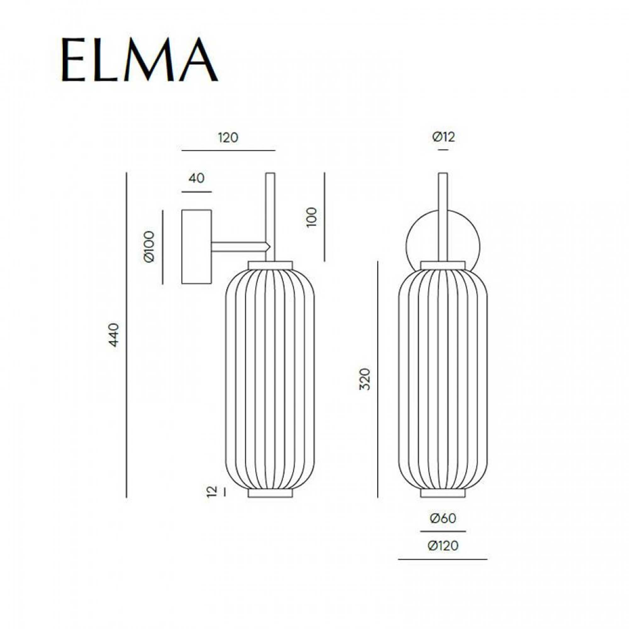 Aromas Elma LED nástěnné svítidlo