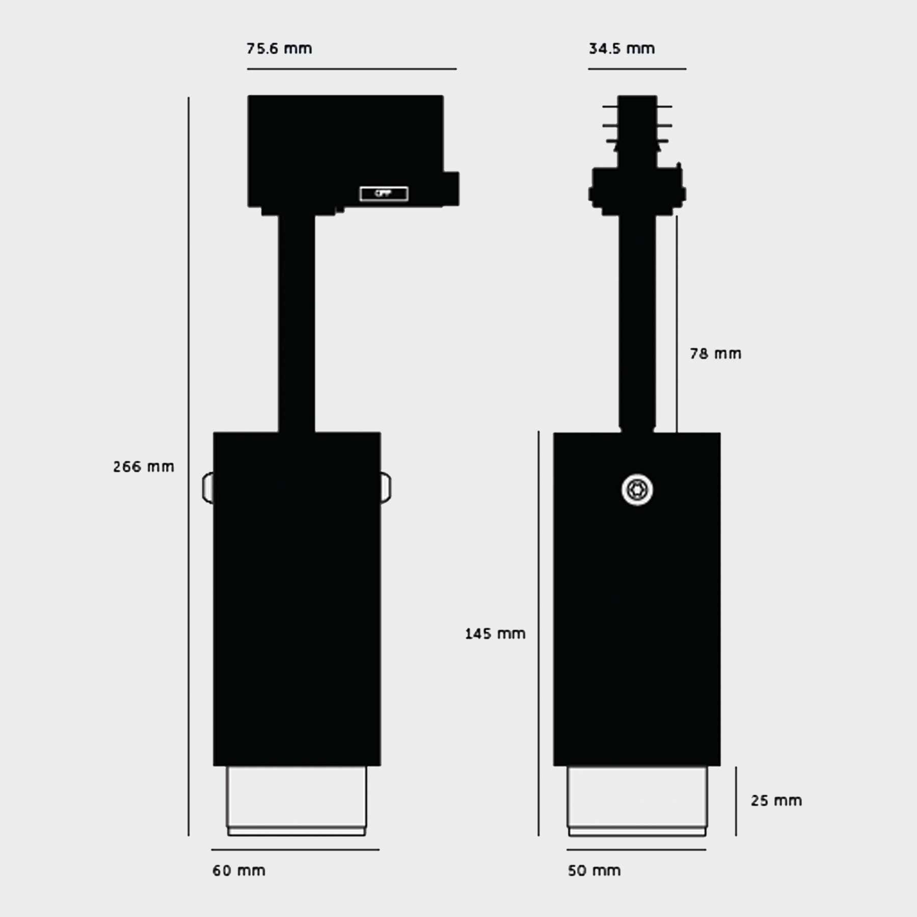 Buster & Punch Exhaust Linear GU10 svítidlo pro 3F lištu
