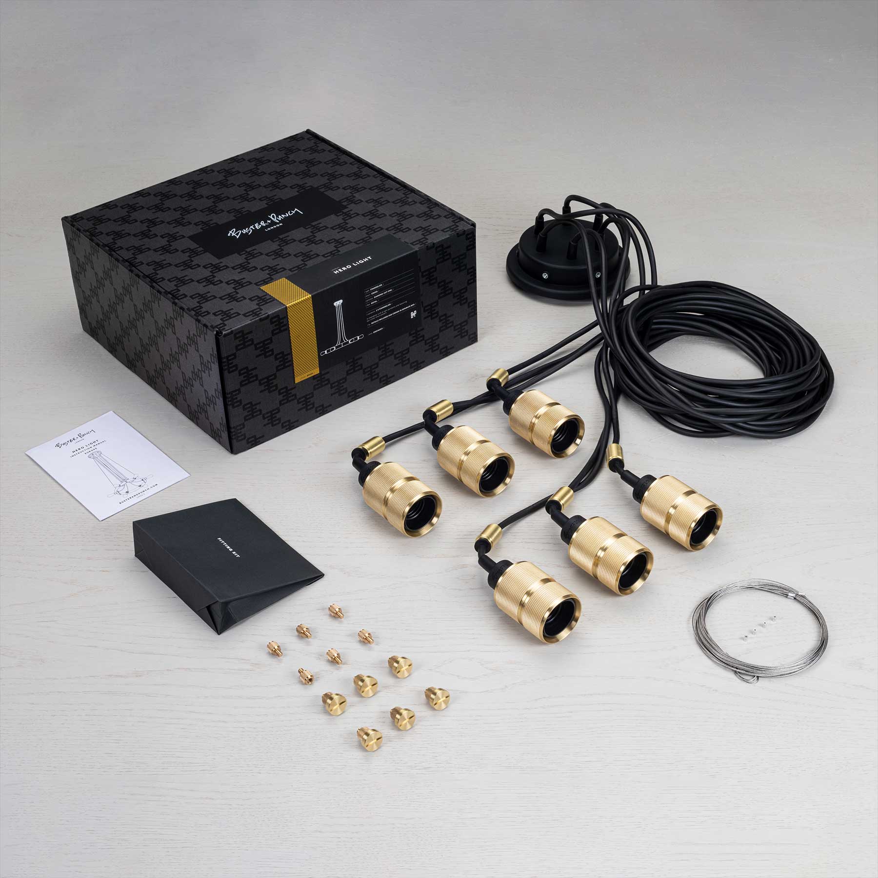 Buster & Punch Hero Light E27 závěsné svítidlo