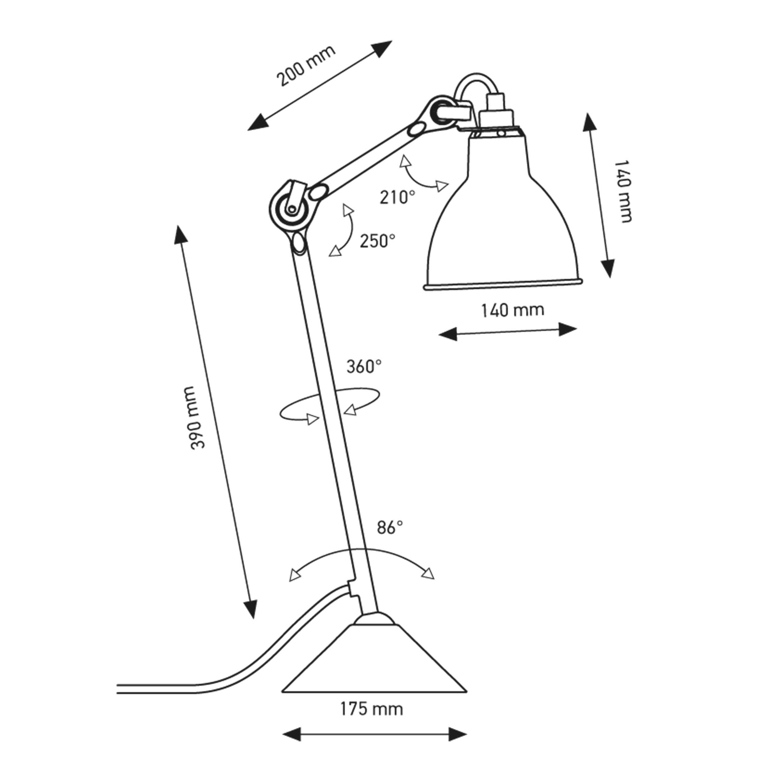 DCW éditions Lampe Gras N°205 E14 настолна лампа