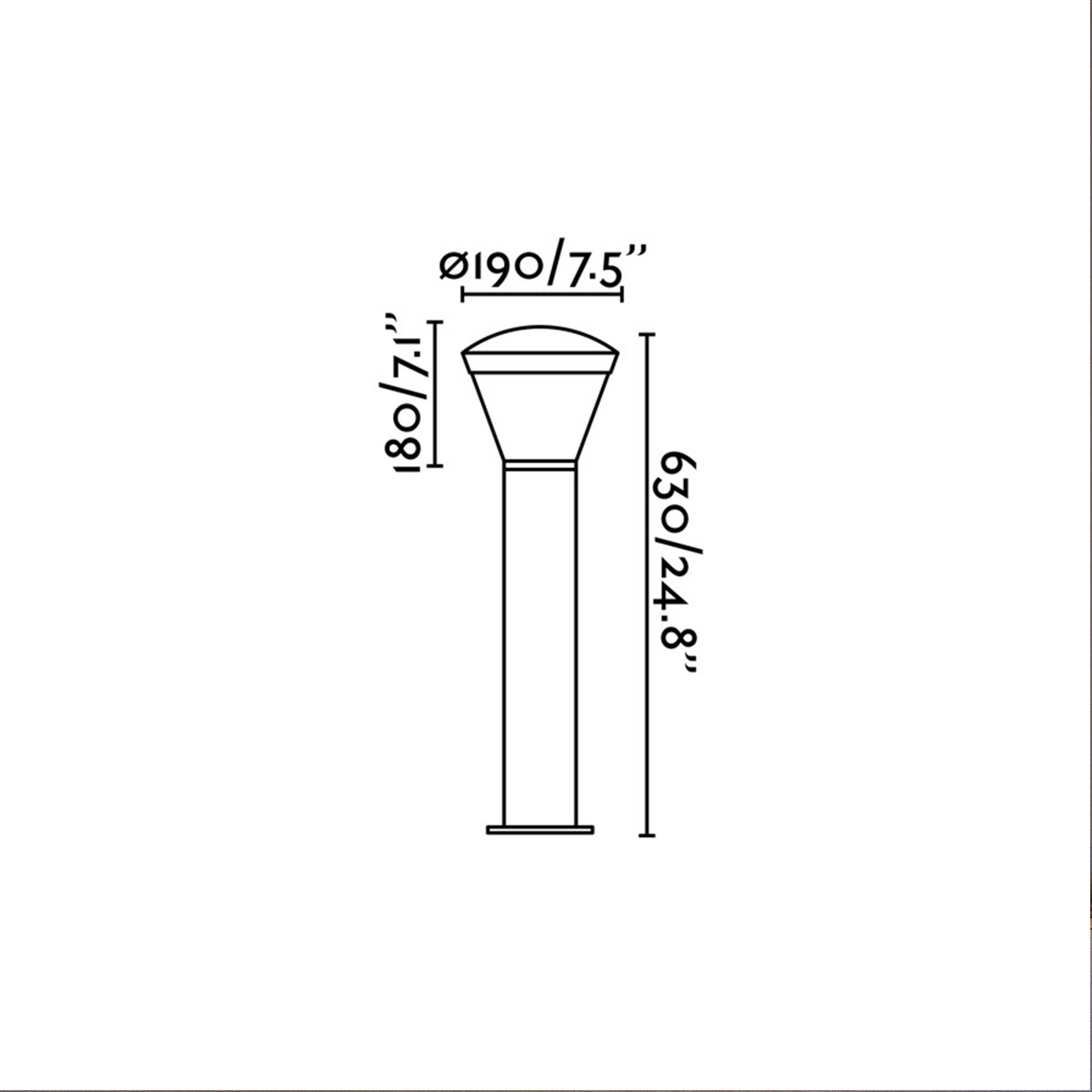 Faro Shelby LED осветително тяло за колона на открито IP54