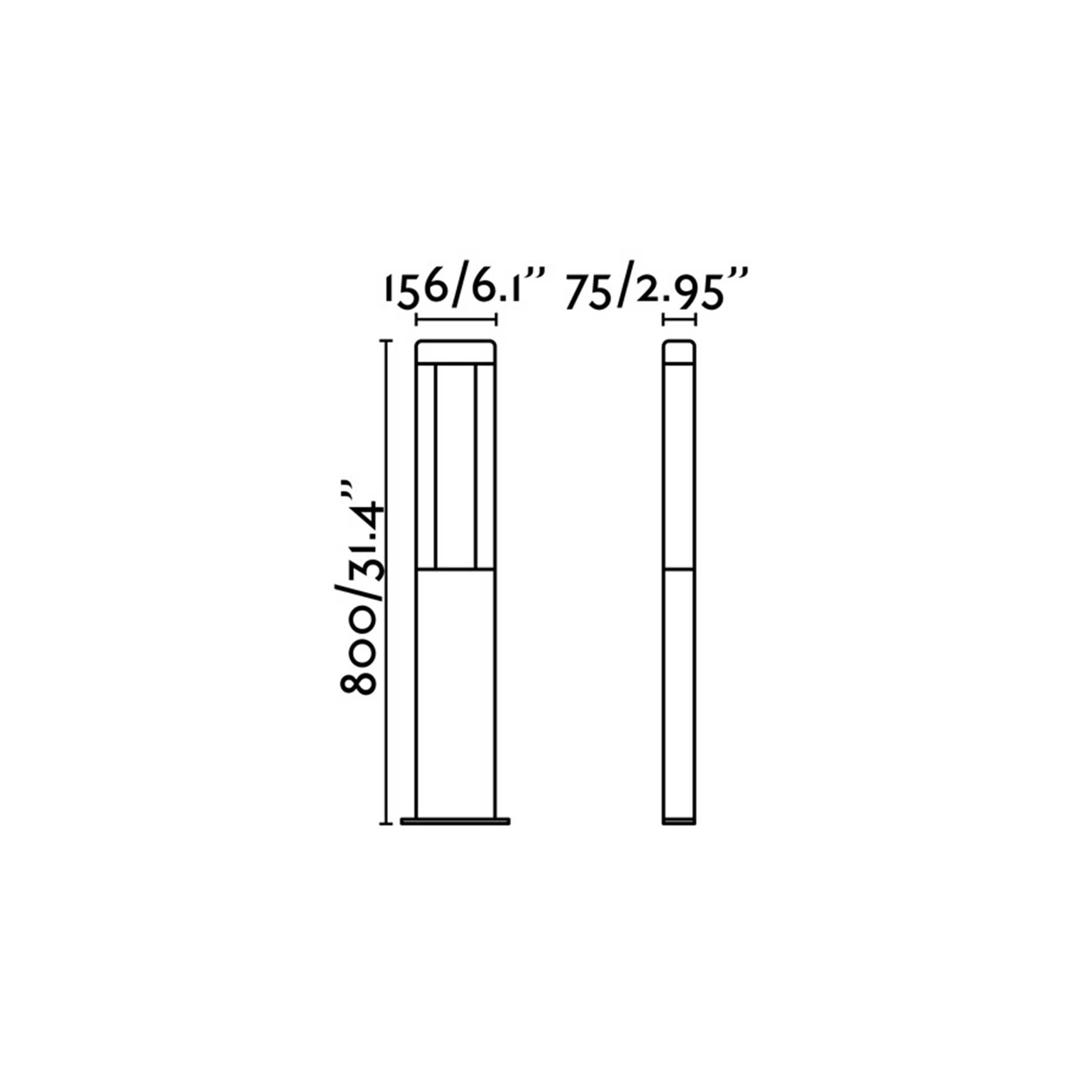 Faro Nanda LED колонен външен осветител IP54