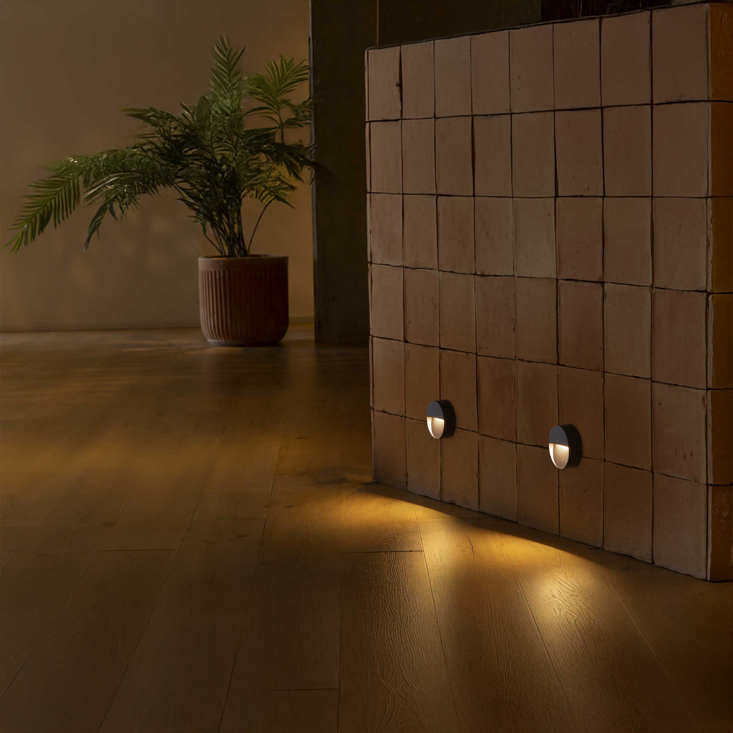Кръгла стенна лампа Faro Dune LED IP65