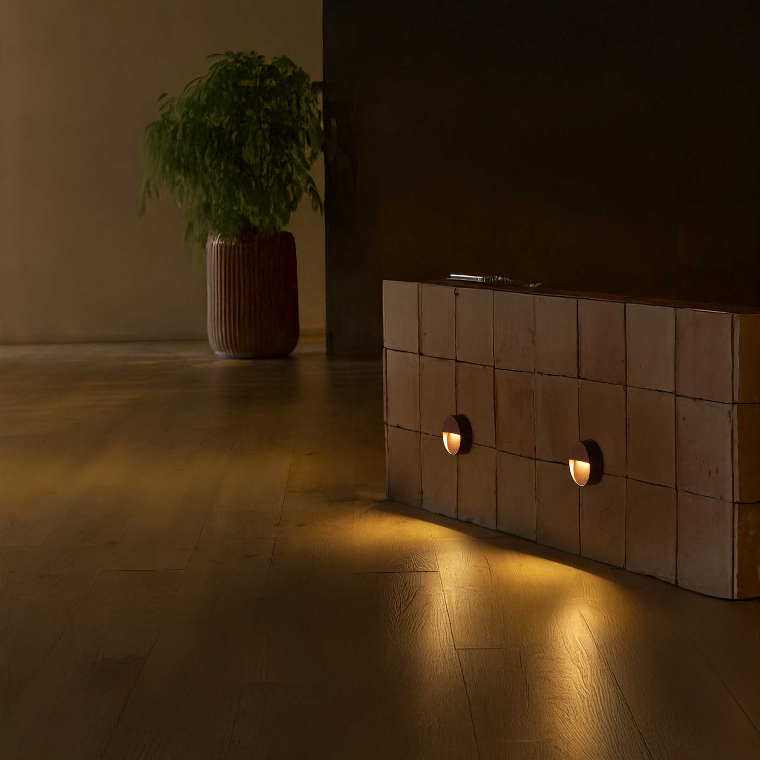 Кръгла стенна лампа Faro Dune LED IP65