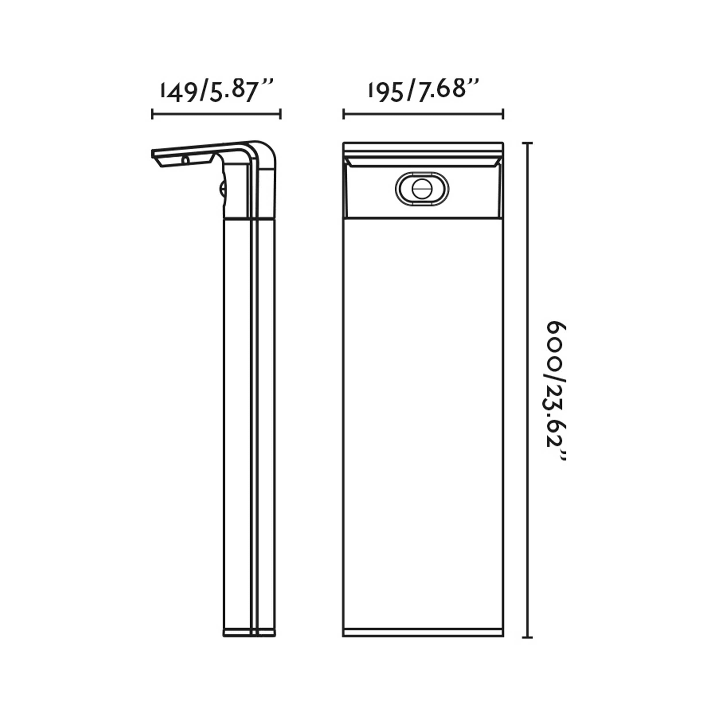Колонно външно осветително тяло Faro Luma LED IP65