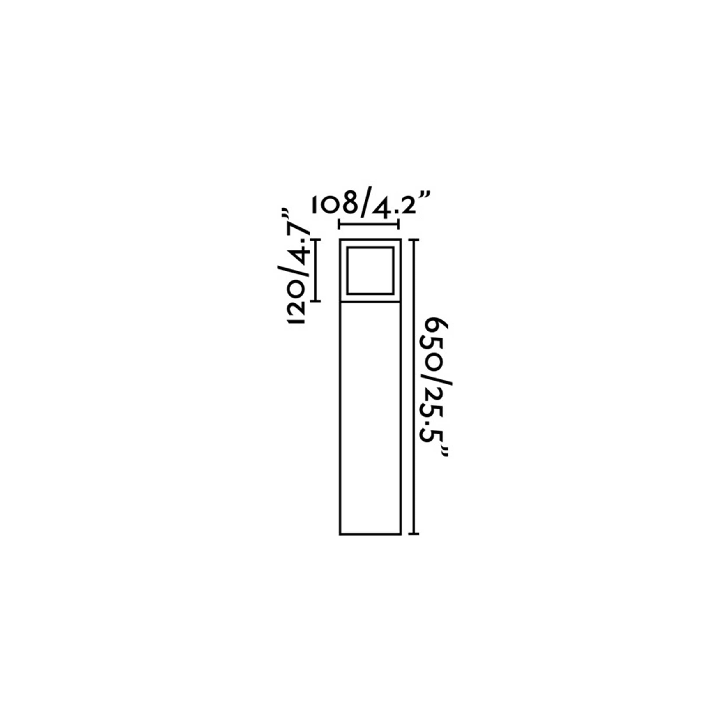 Външно осветително тяло за стълб Faro Onze E27 IP54