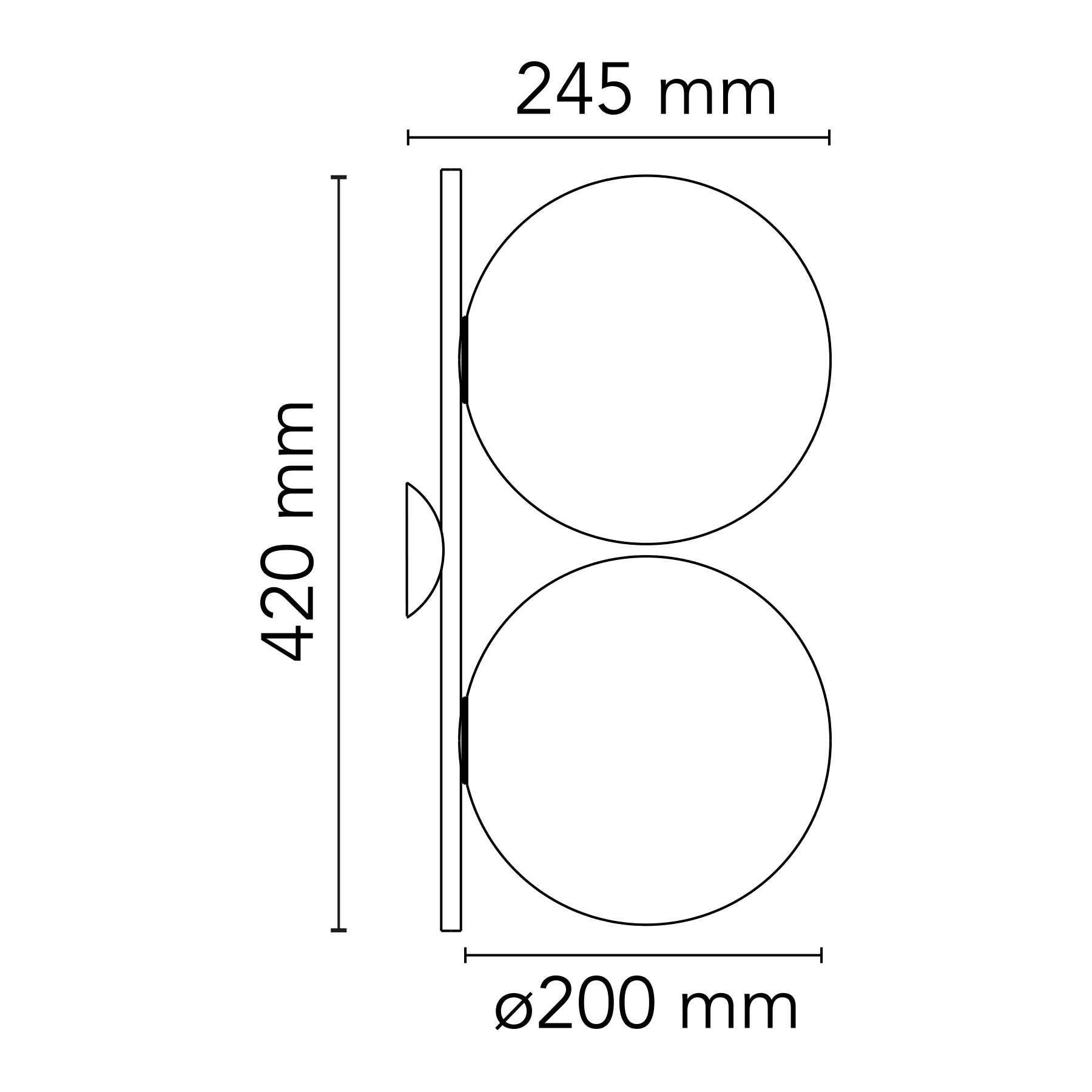 Flos IC Lights E14 nástěnné svítidlo