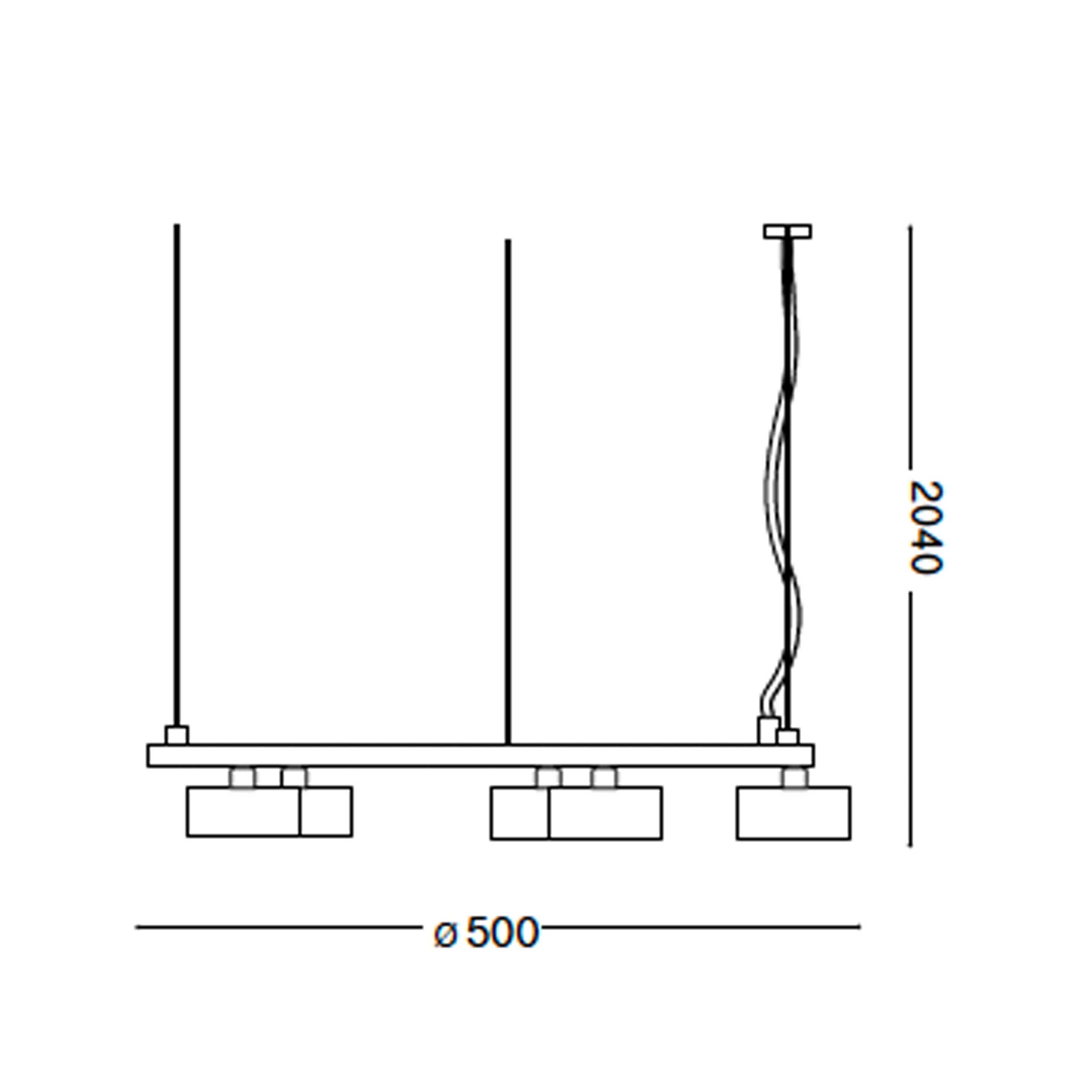 Кръгло висящо осветително тяло Ideal lux Minor GX53