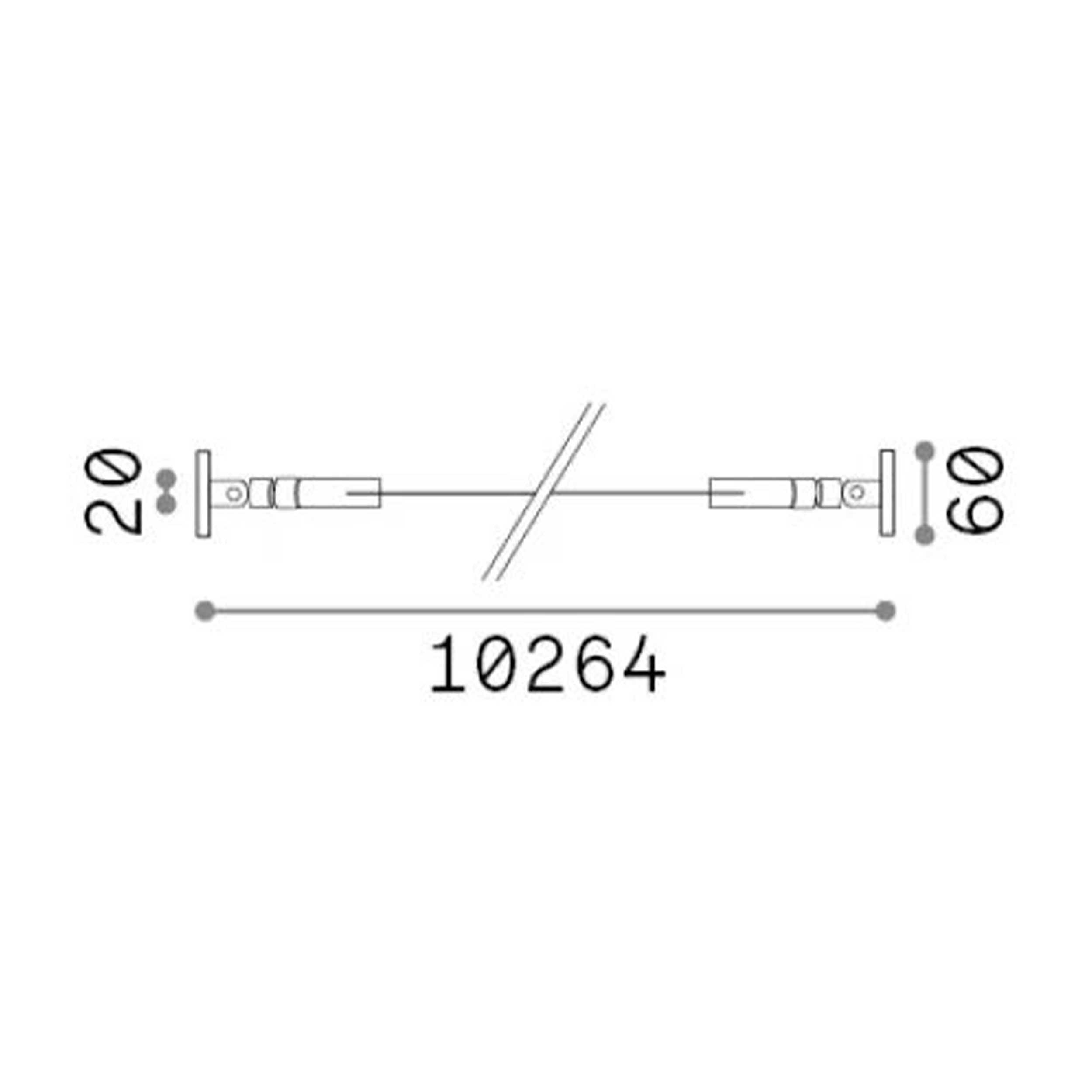 Ideal Lux Riflesso LED bathroom wall light IP54