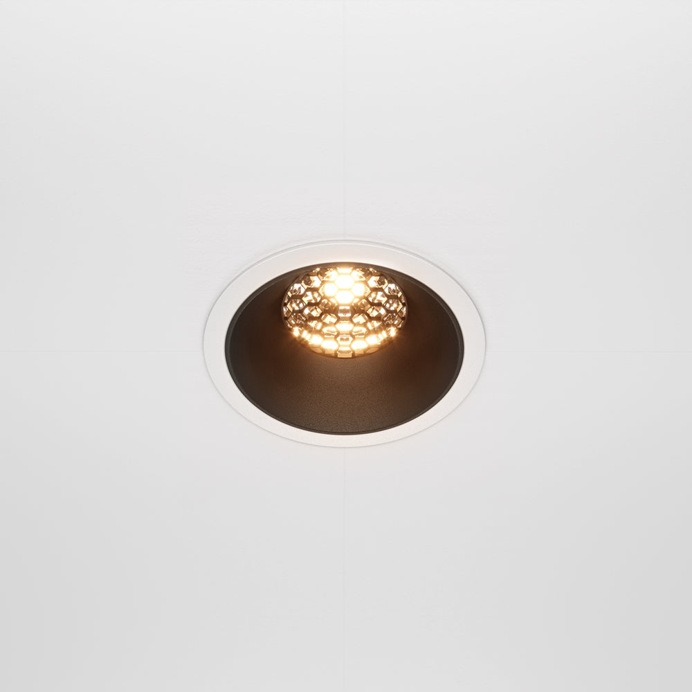 Maytoni downlight Alfa LED 36° вграден кръгъл осветител, черен
