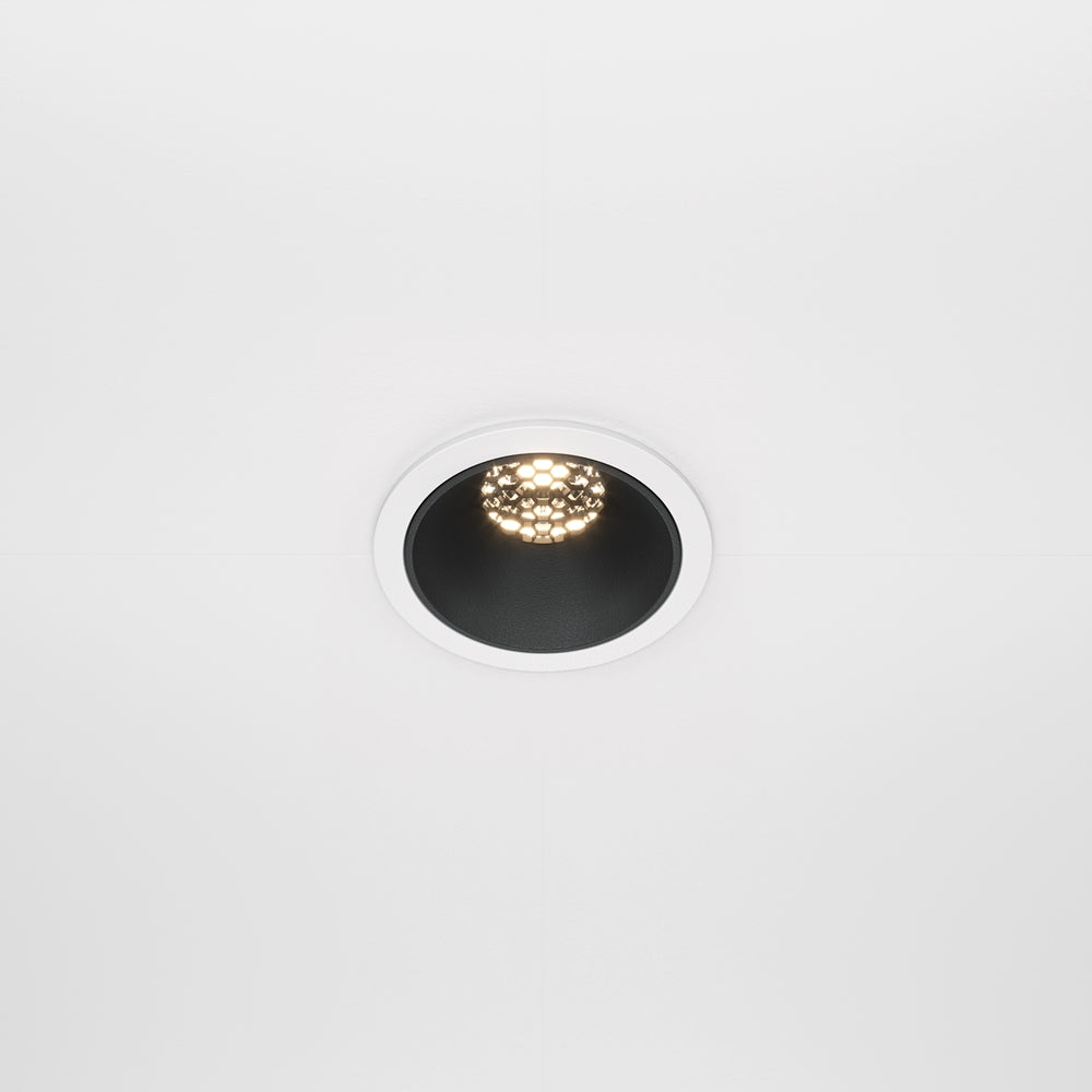 Maytoni downlight Alfa LED 36° вграден кръгъл осветител, черен