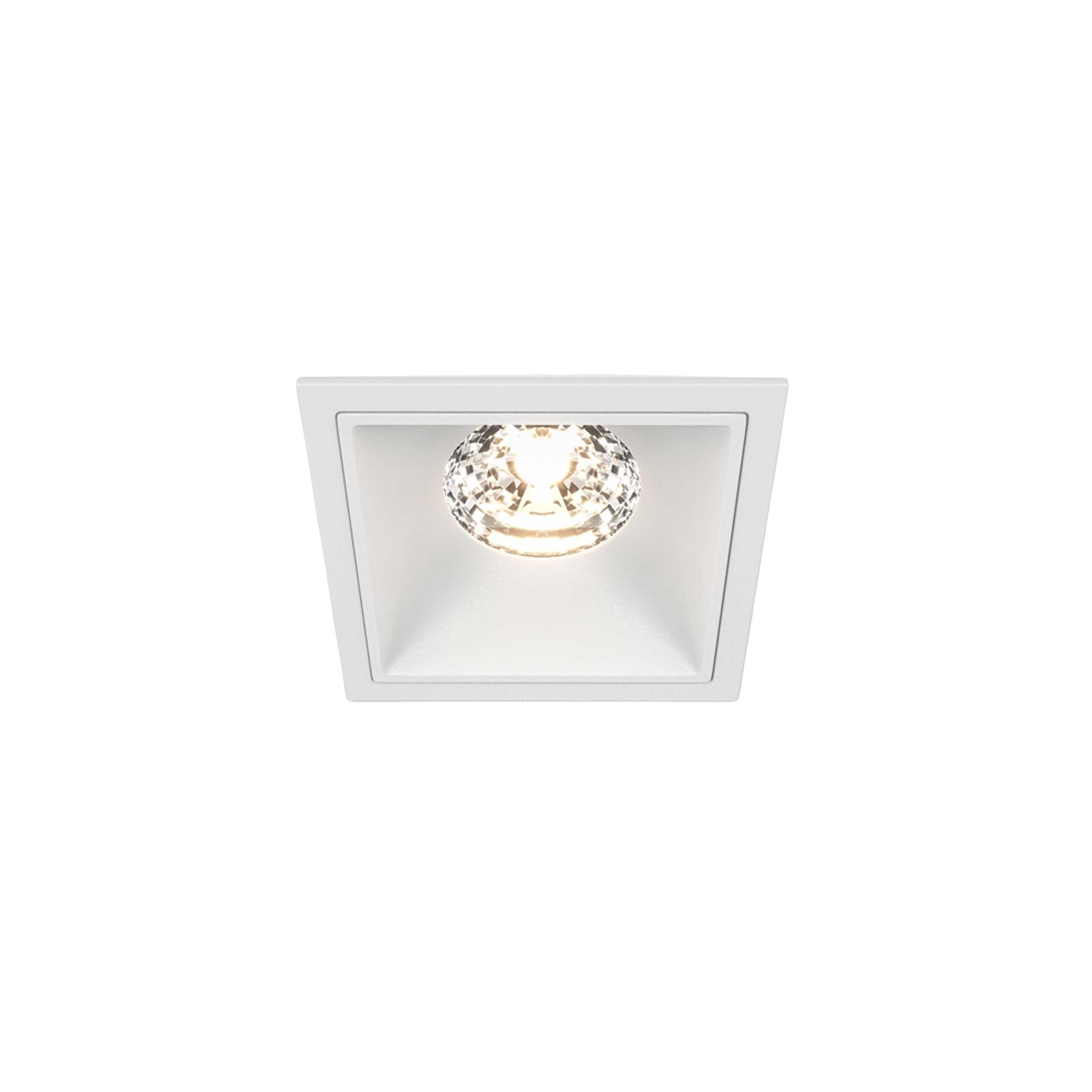 Maytoni downlight Alfa LED 15W 36° вграден квадратен осветител, бял