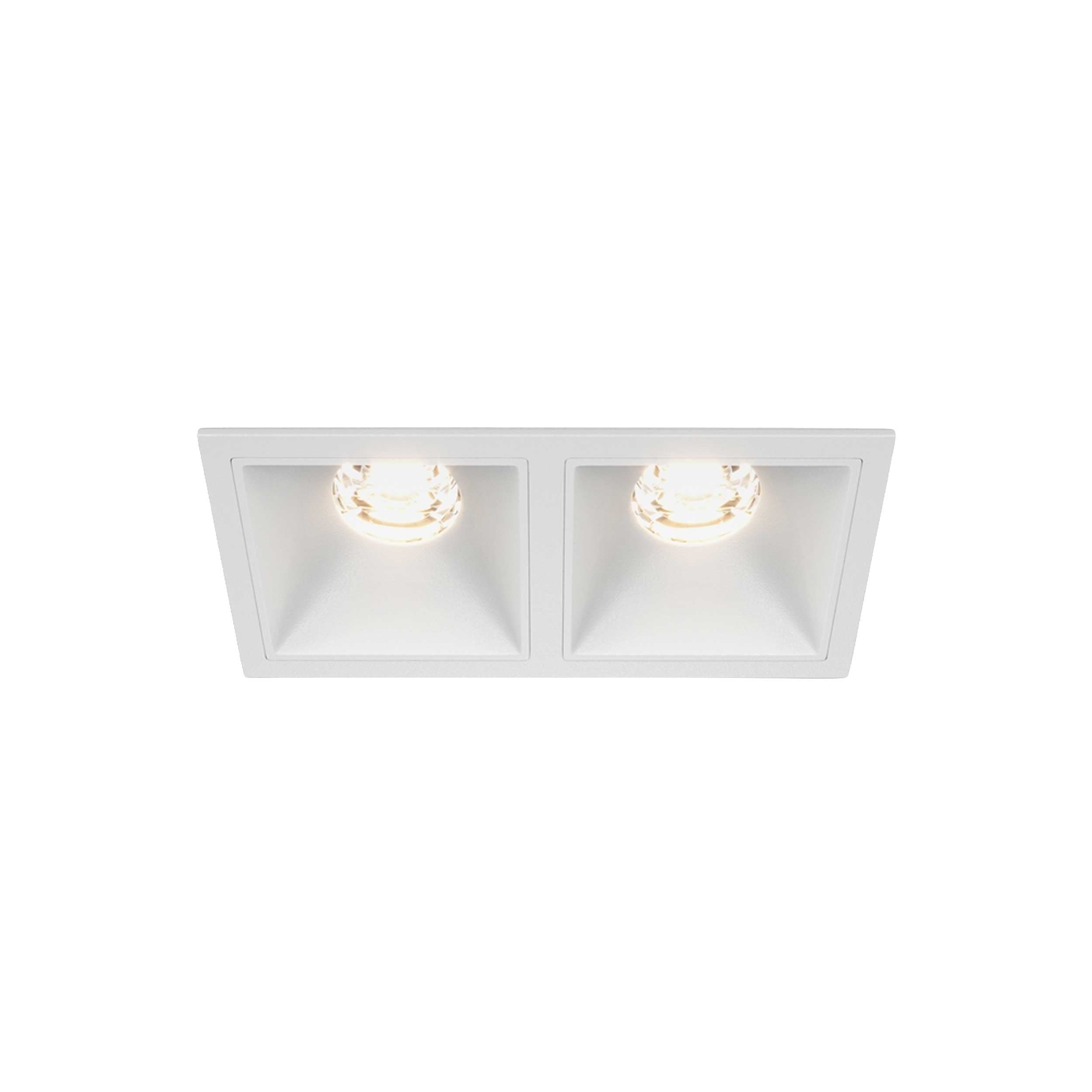 Maytoni downlight Alfa LED 10W 36° вграден квадратен осветител, бял