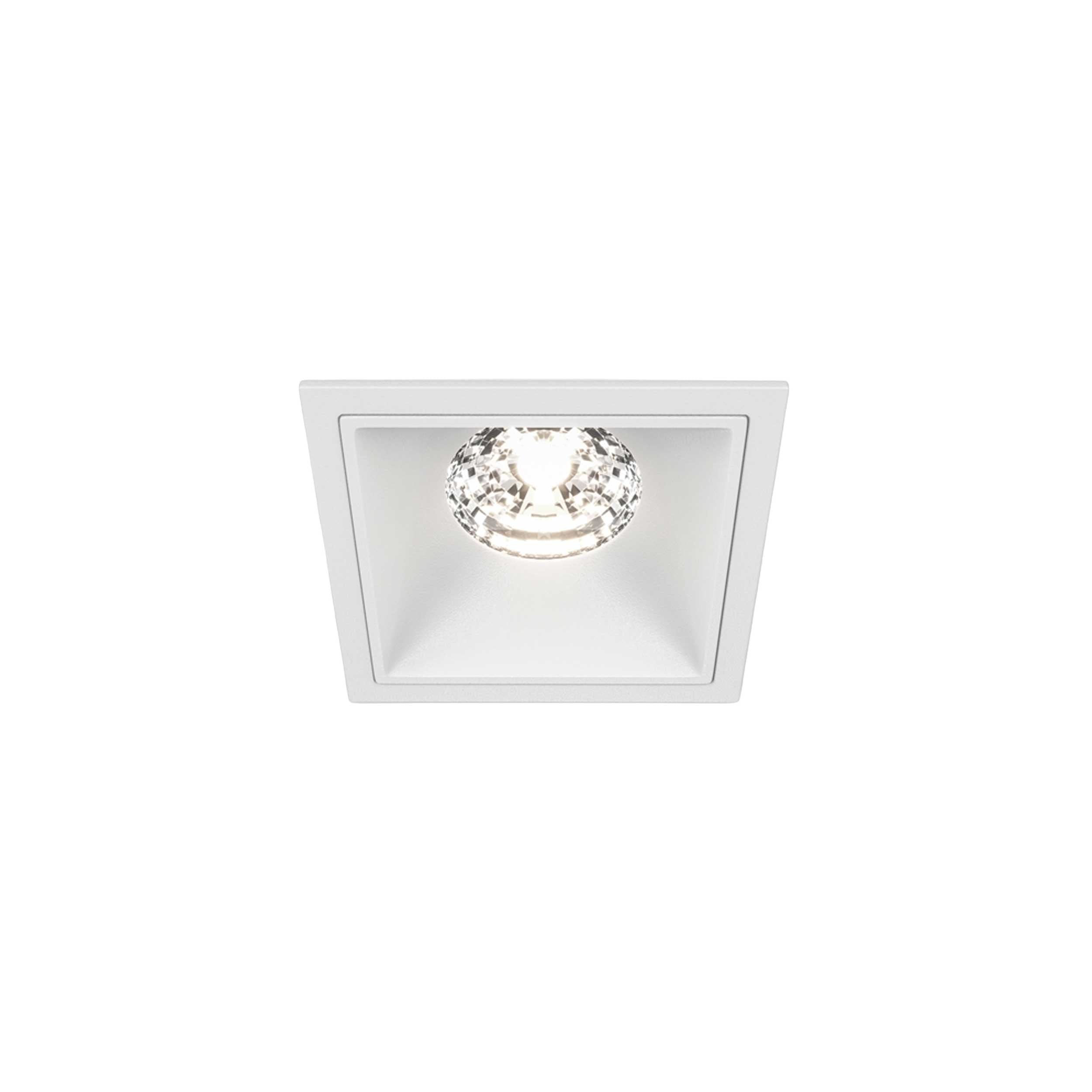 Maytoni downlight Alfa LED 15W 36° вграден квадратен осветител, бял