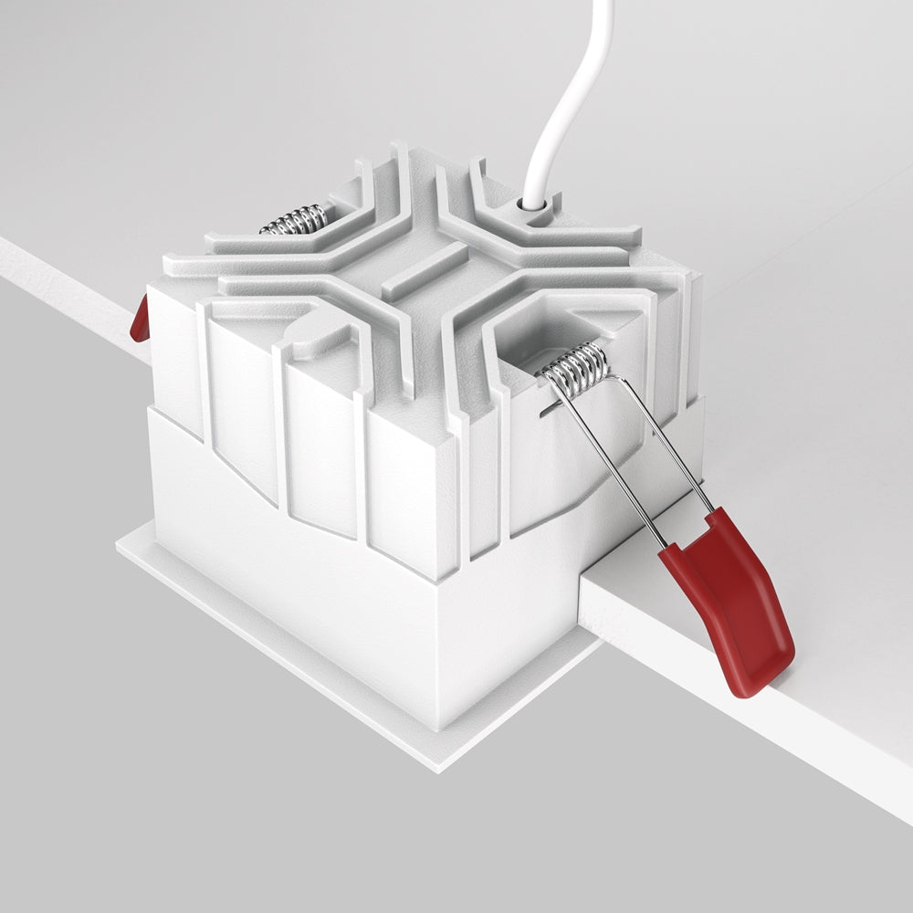 Maytoni downlight Alfa LED 15W 36° вграден квадратен осветител, бял