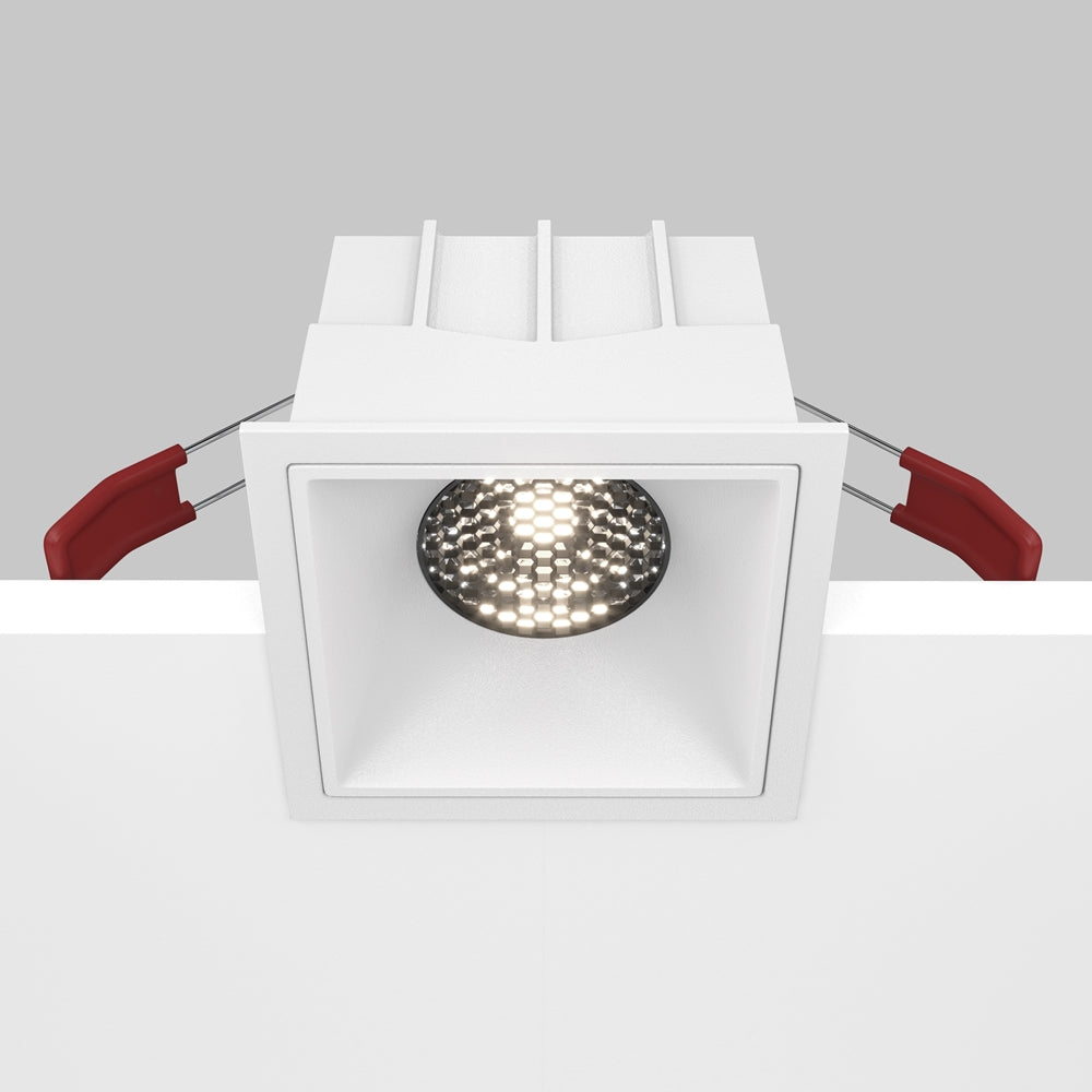 Maytoni downlight Alfa LED 15W 36° вграден квадратен осветител, бял