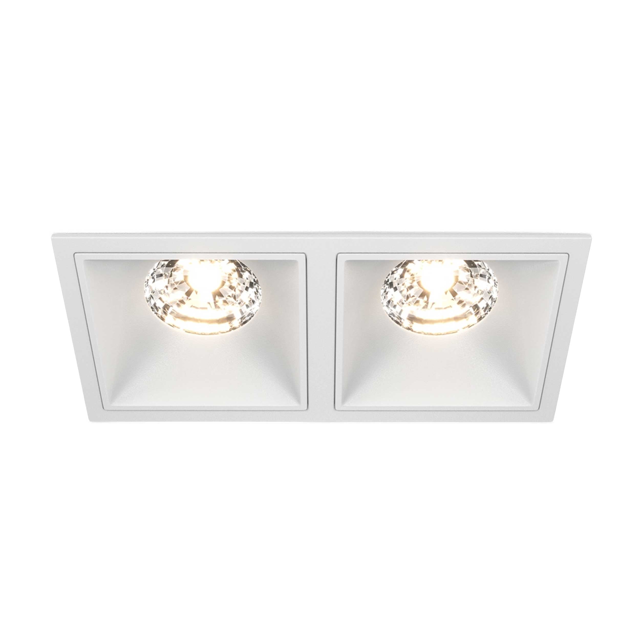 Maytoni downlight Alfa LED 15W 36° вграден квадратен осветител, бял