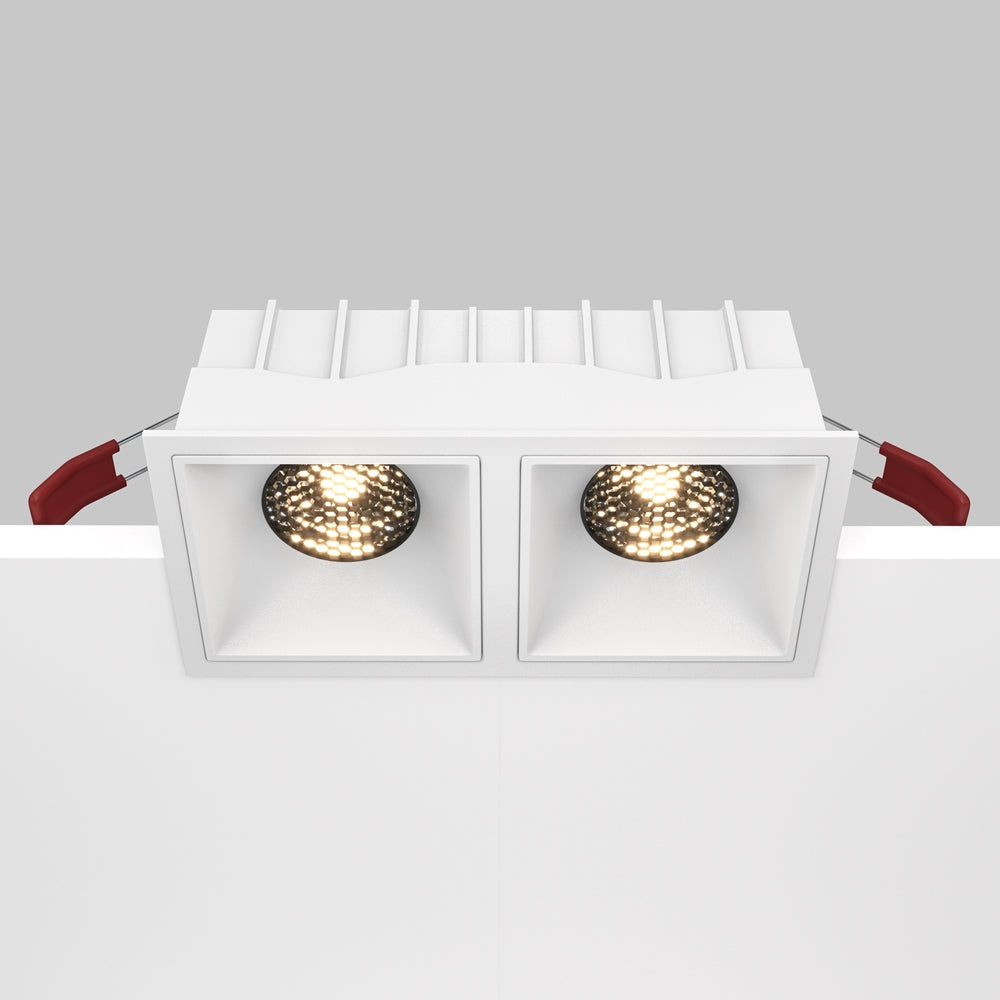 Maytoni downlight Alfa LED 15W 36° вграден квадратен осветител, бял