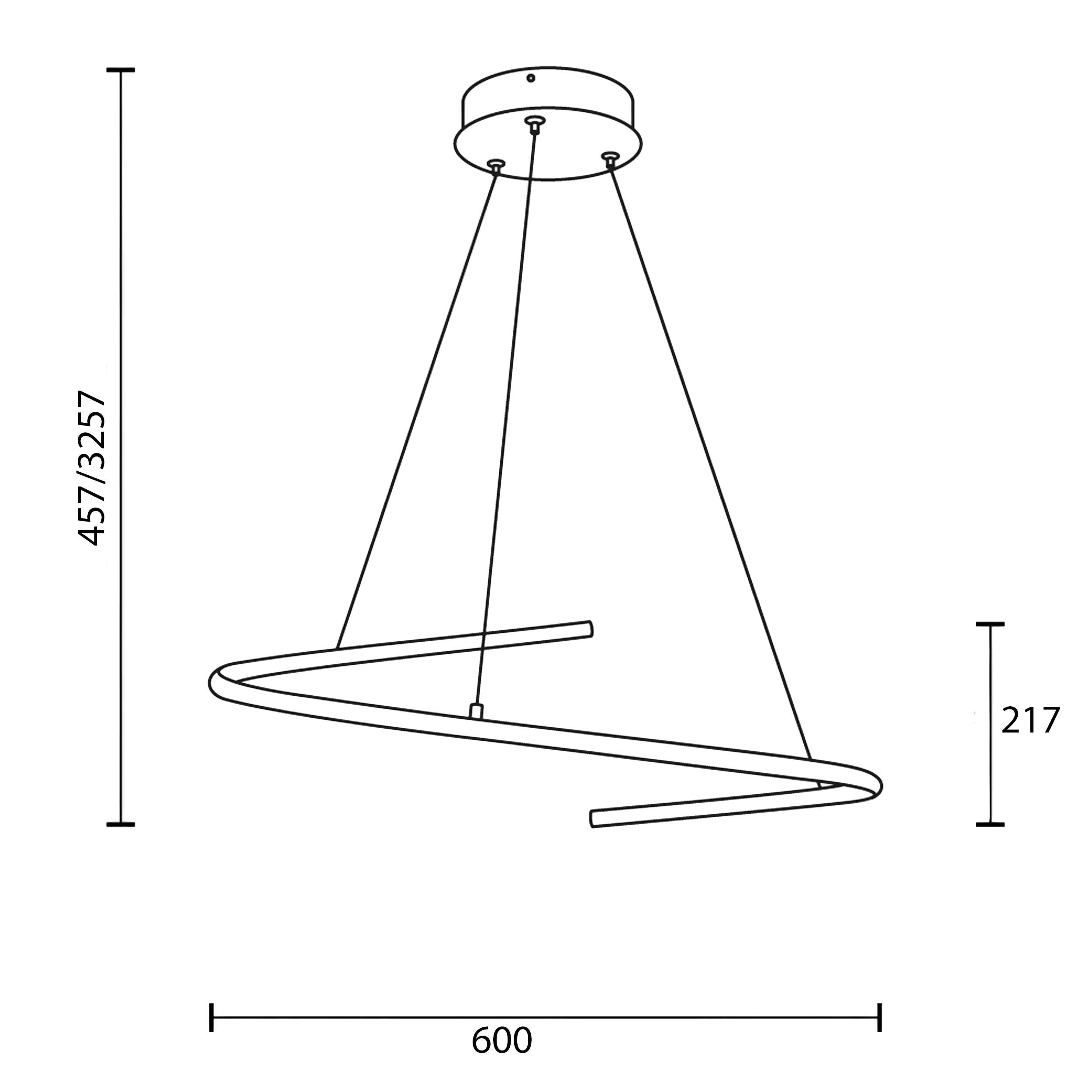 Maytoni Curve LED висяща лампа