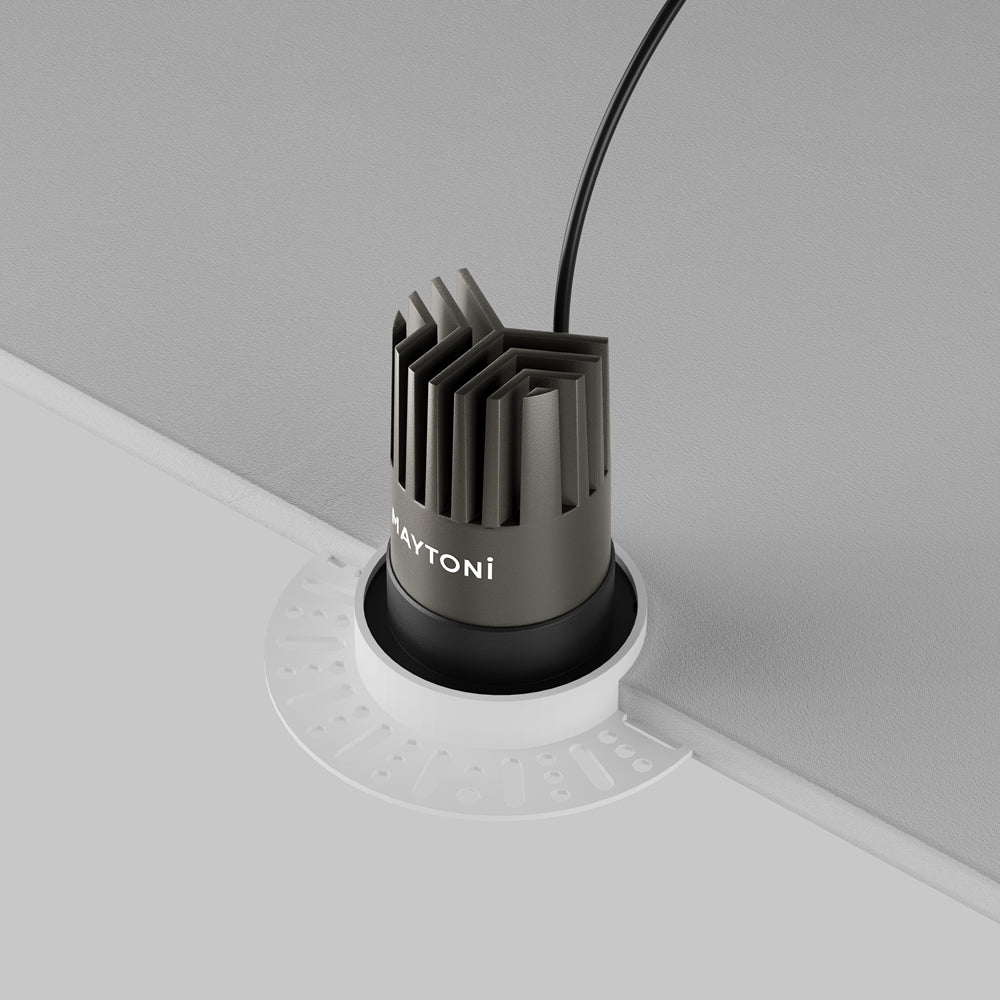 Maytoni downlight Dip LED 50° вграден кръгъл осветител, черен