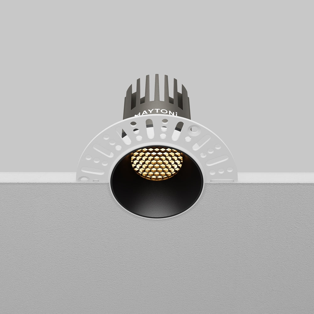 Maytoni downlight Dip LED 50° вграден кръгъл осветител, черен