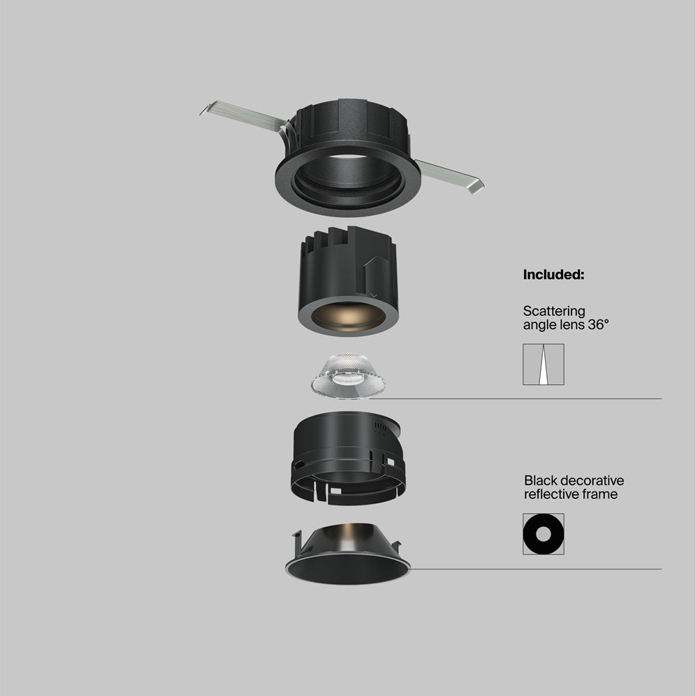 Maytoni downlight Wise LED 36° вграден кръгъл осветител