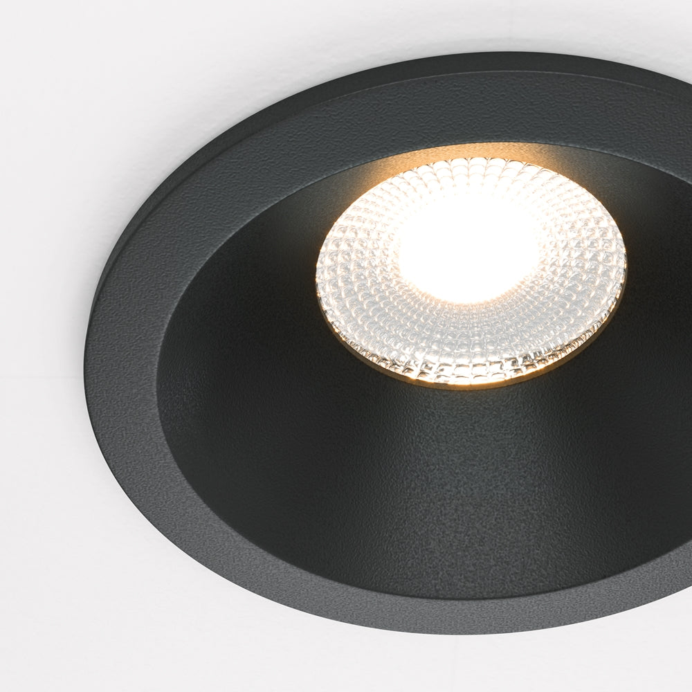 Maytoni downlight Zoom LED 60° вграден кръгъл осветител, черен