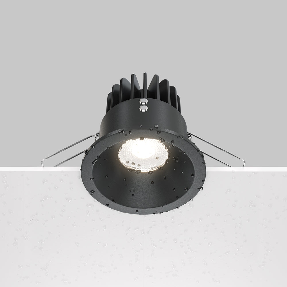 Maytoni downlight Zoom LED 60° вграден кръгъл осветител, черен