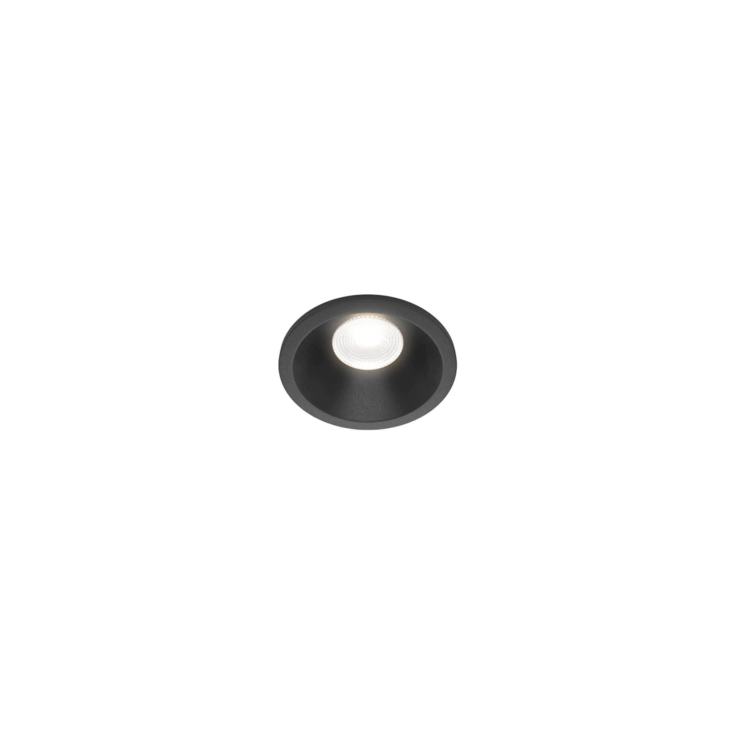 Maytoni downlight Zoom LED 60° вграден кръгъл осветител, черен