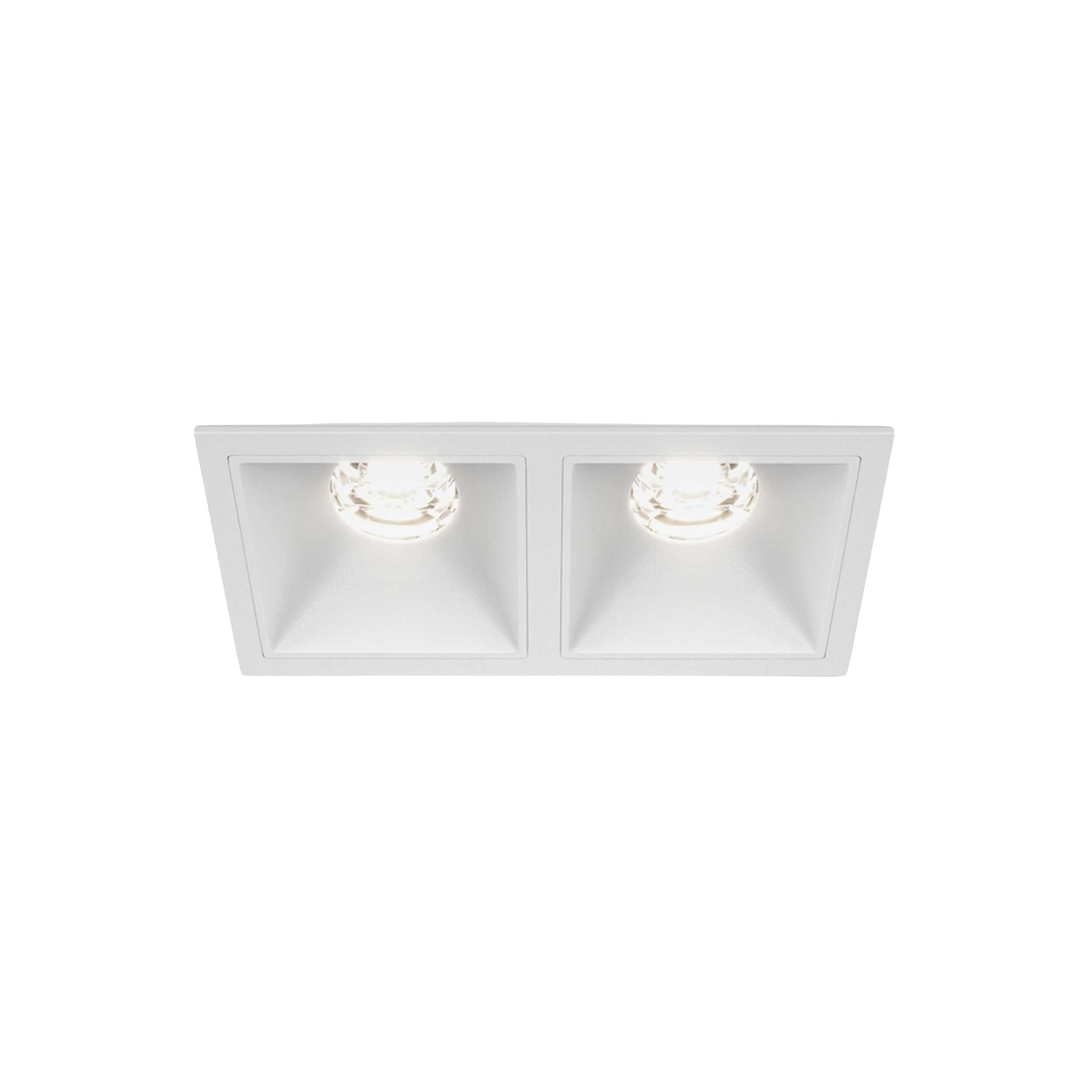 Maytoni downlight Alfa LED 10W 36° вграден квадратен осветител, бял