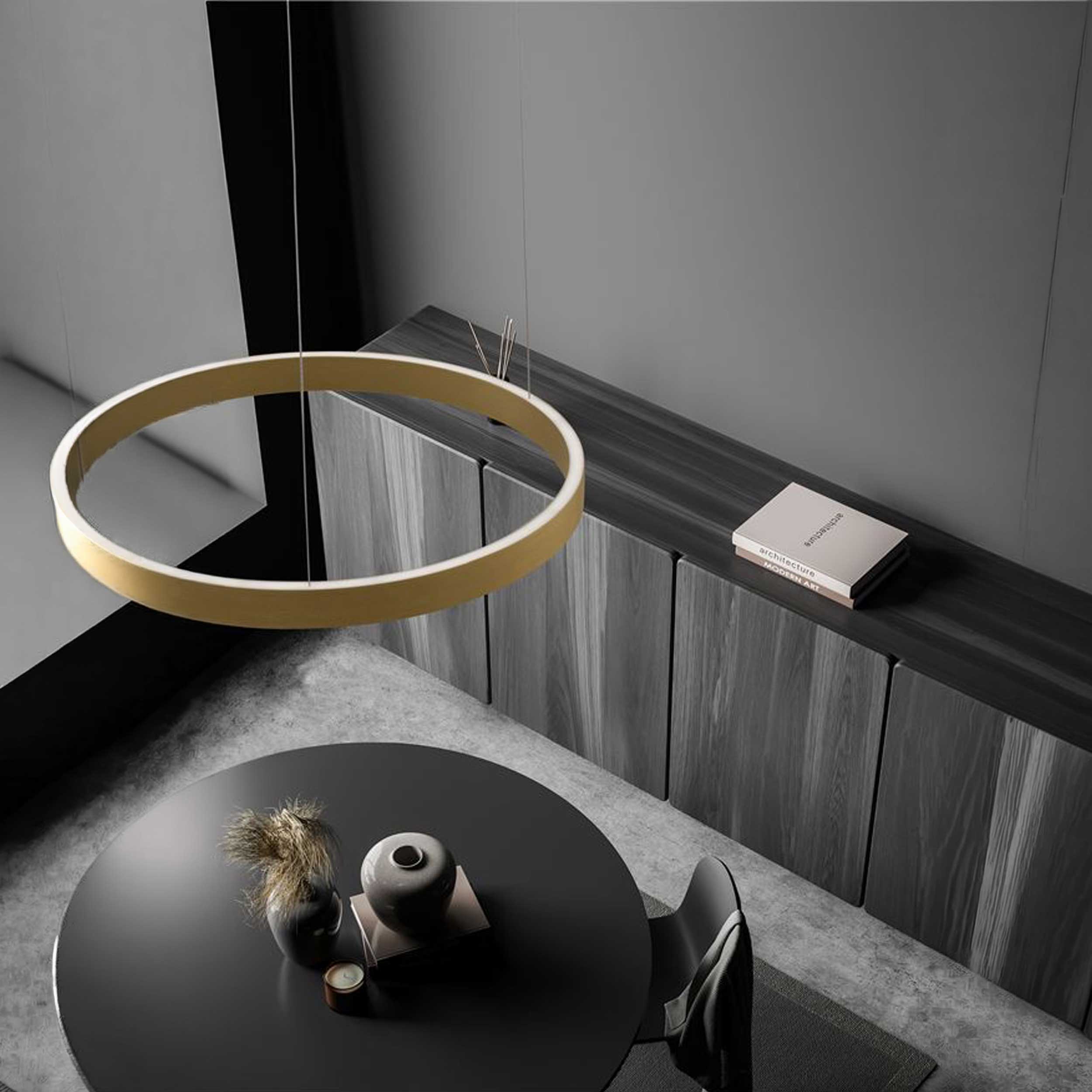 Nova Luce Elowen LED висящо кръгло осветително тяло