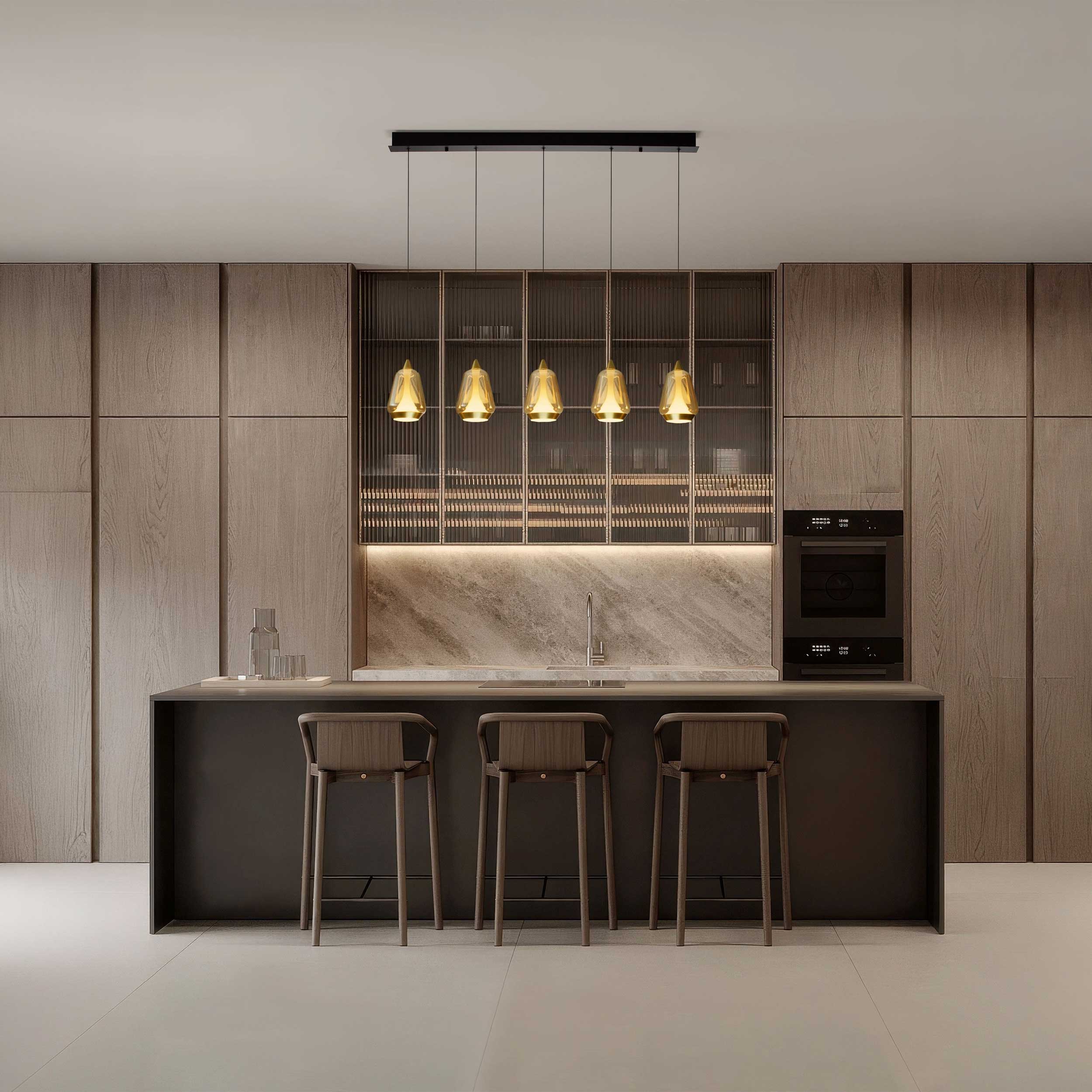 Nova Luce Alish LED висяща лампа с удължена форма