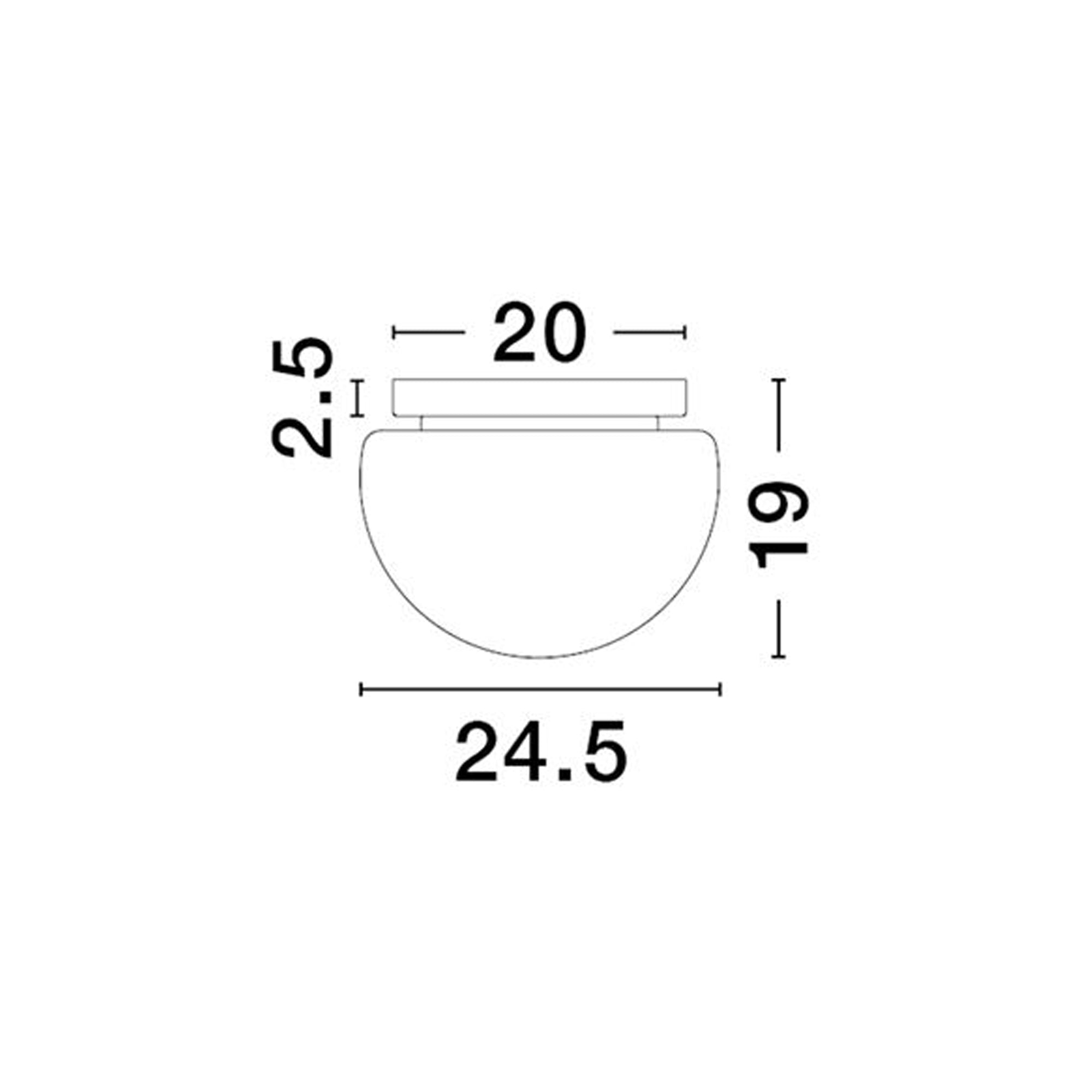 Nova Luce Ebony E27 skleněné stropní svítidlo