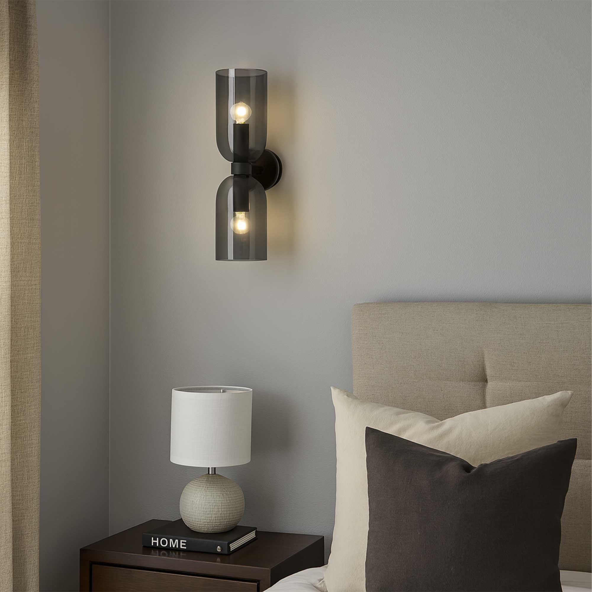 Стъклена стенна лампа Nova Luce Palmer E27