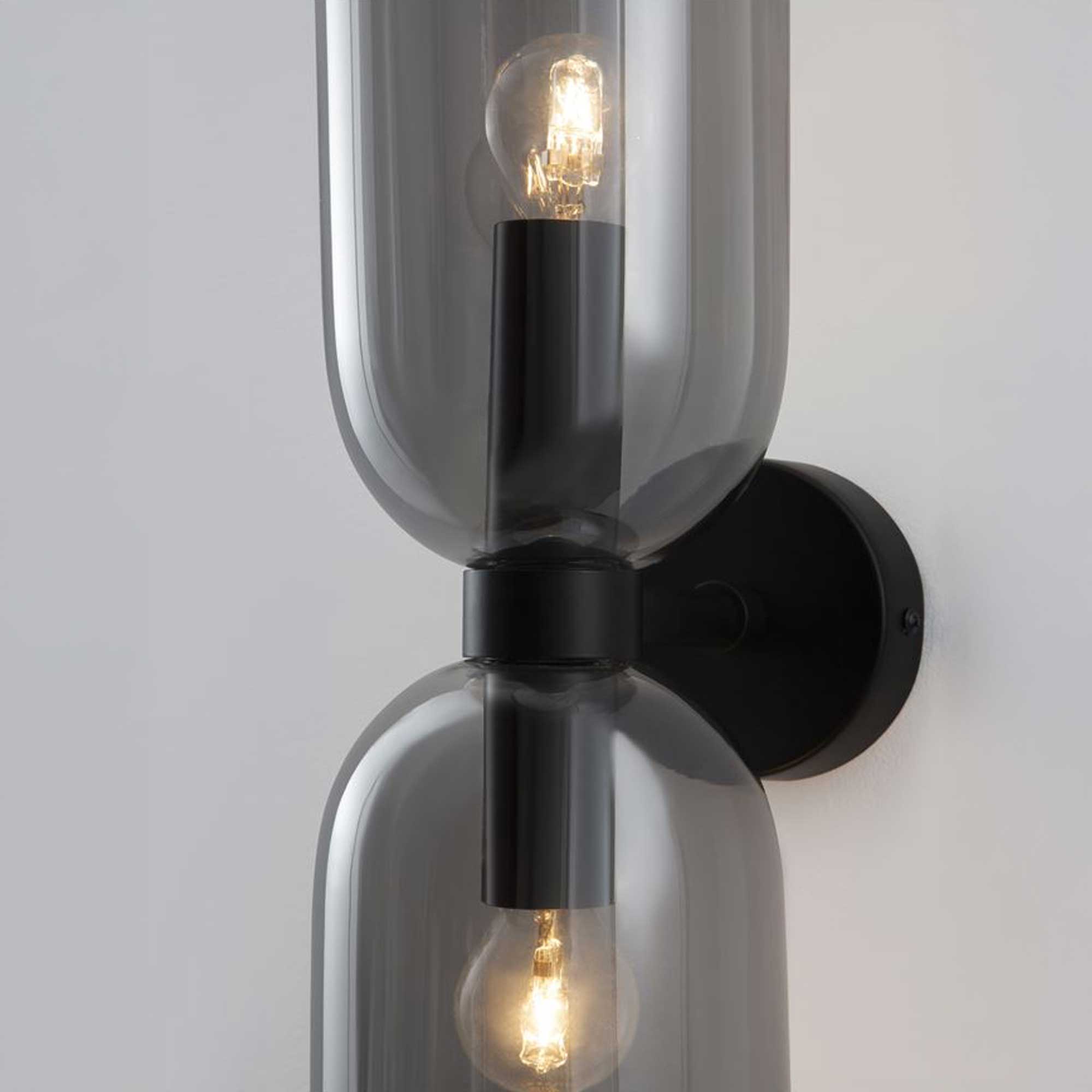 Стъклена стенна лампа Nova Luce Palmer E27