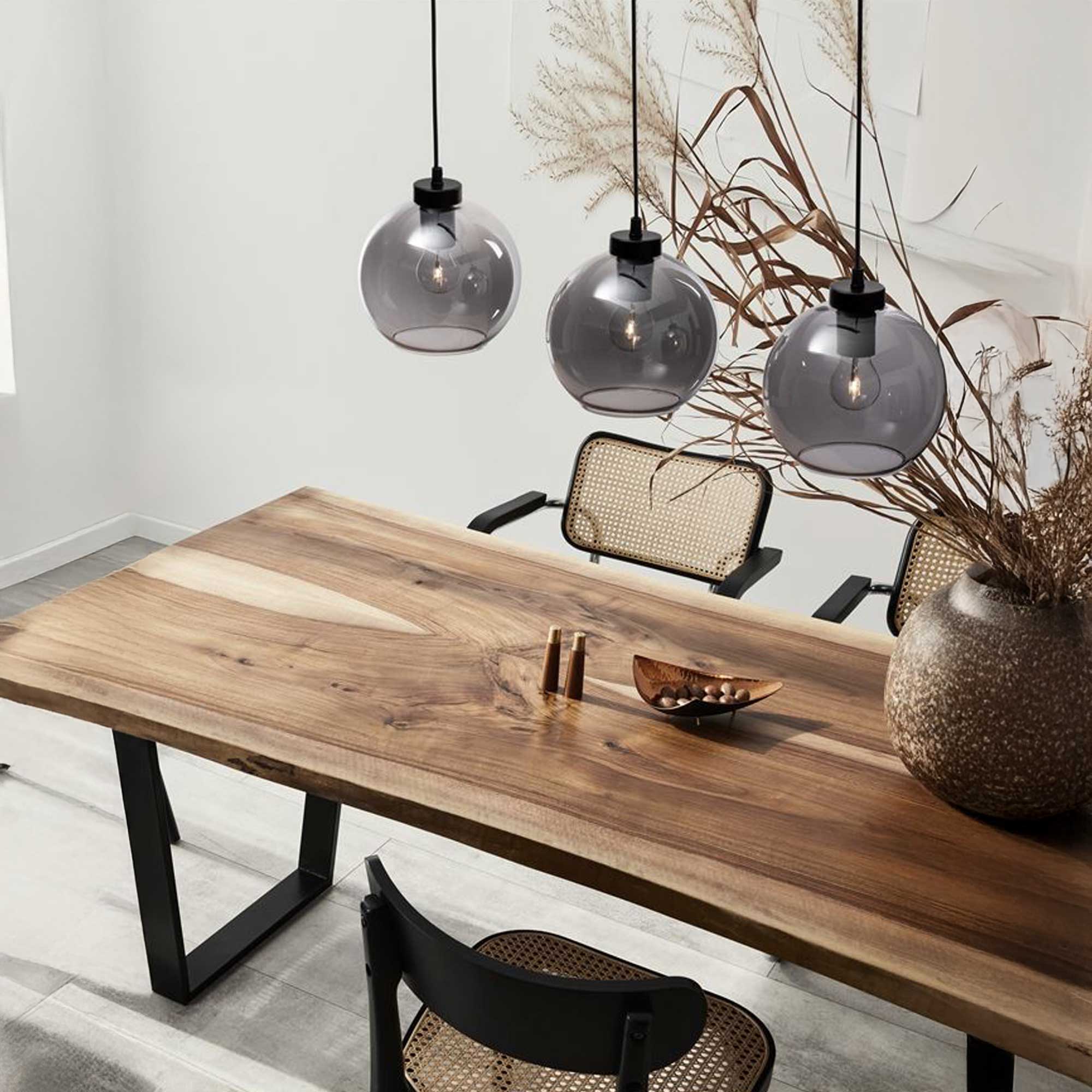 Nova Luce Palmer E27 стъклена висяща светлина надлъжно