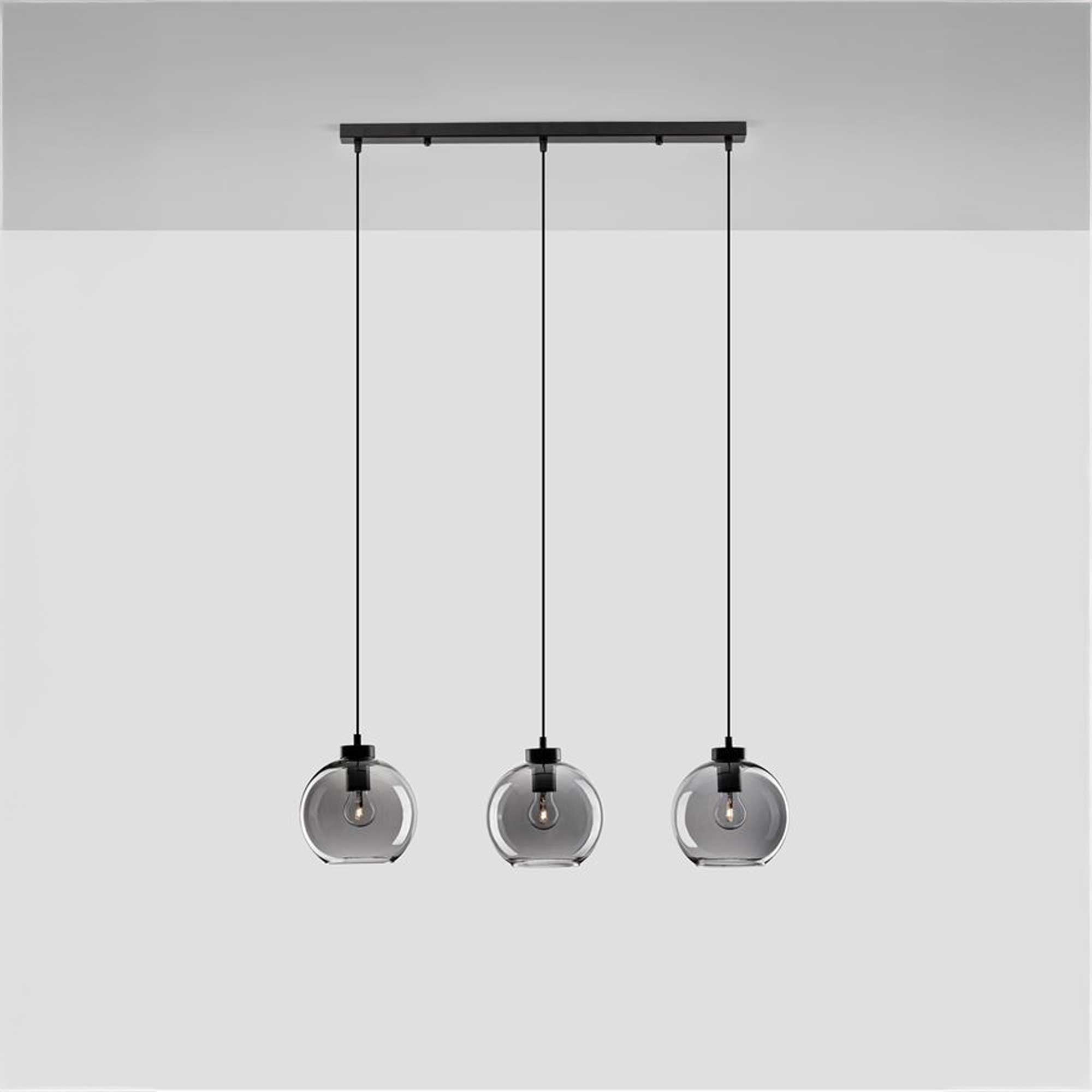 Nova Luce Palmer E27 стъклена висяща светлина надлъжно