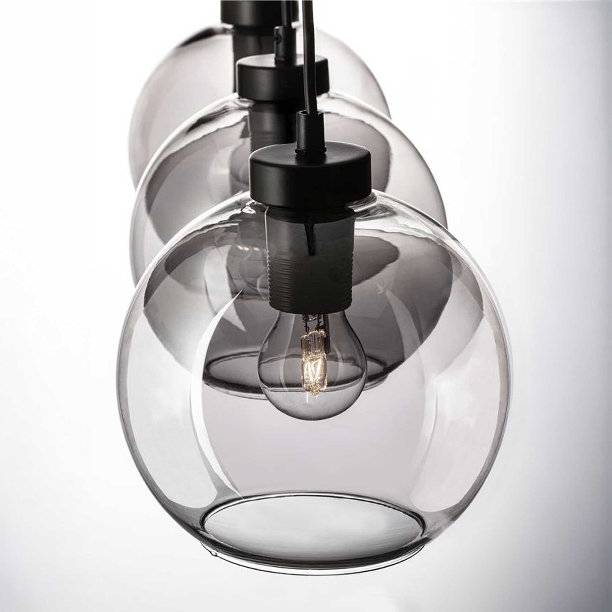 Nova Luce Palmer E27 стъклена висяща светлина надлъжно