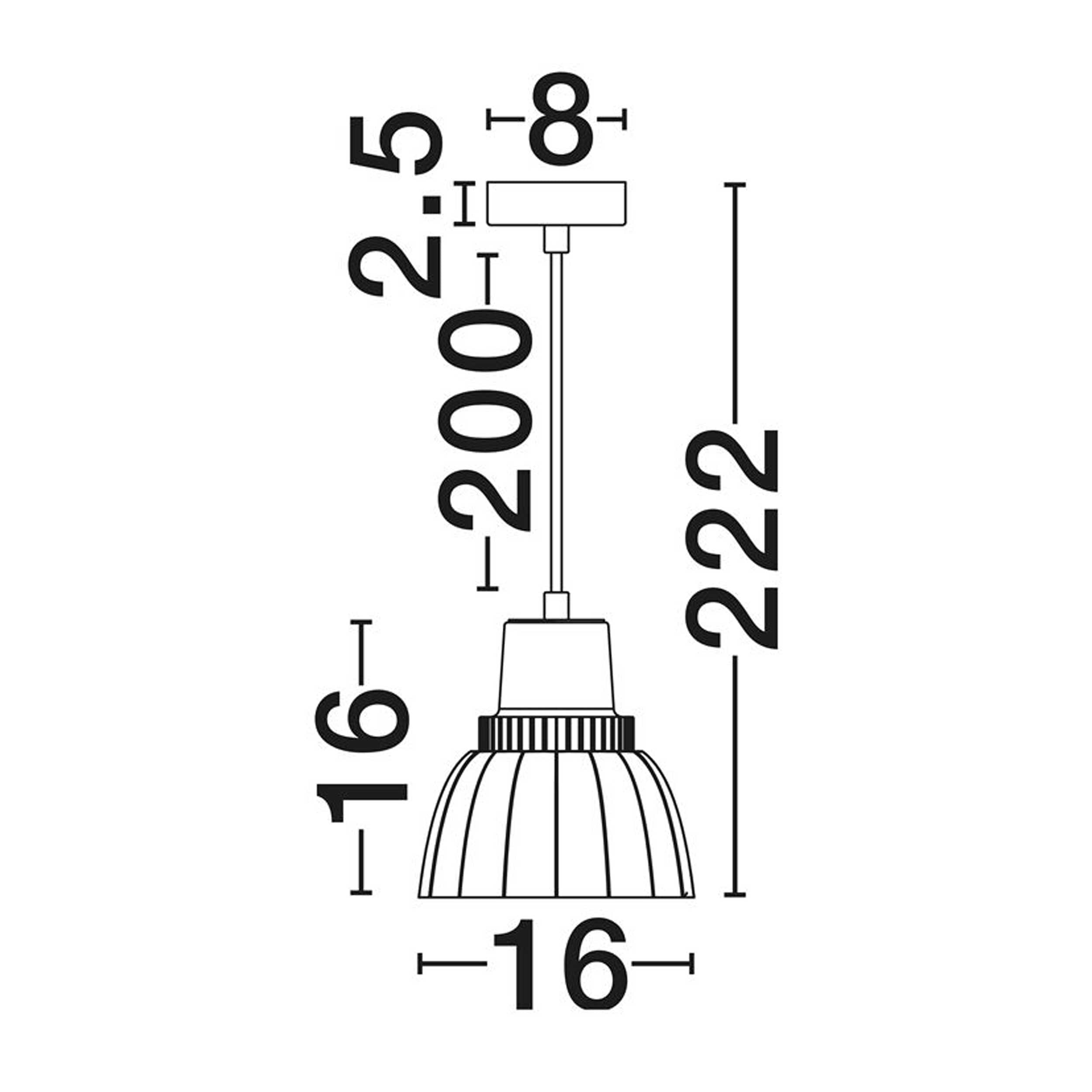 Nova Luce Obbit E27 висящо осветително тяло